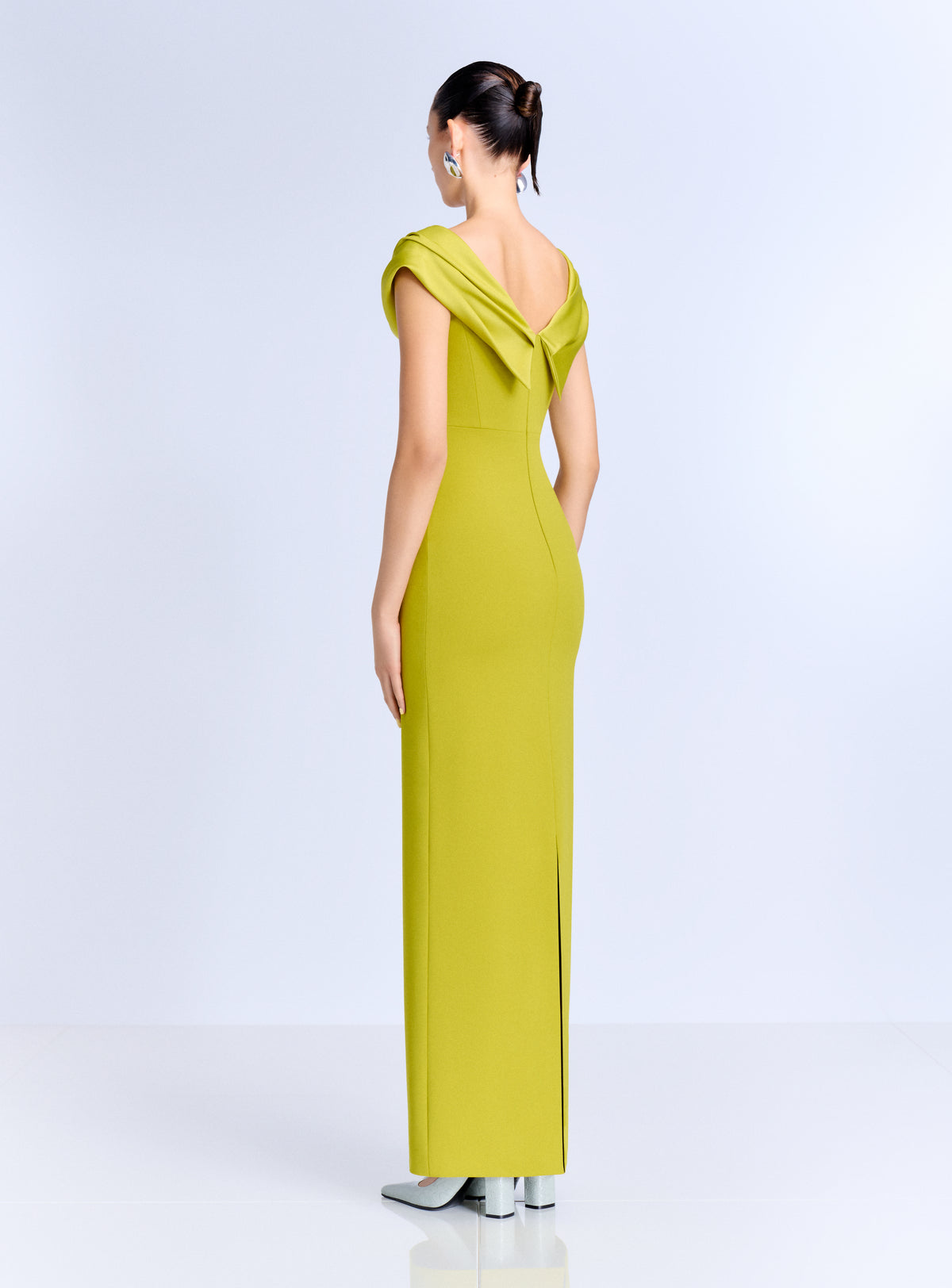 The Adele Maxi Dress in Chartreuse