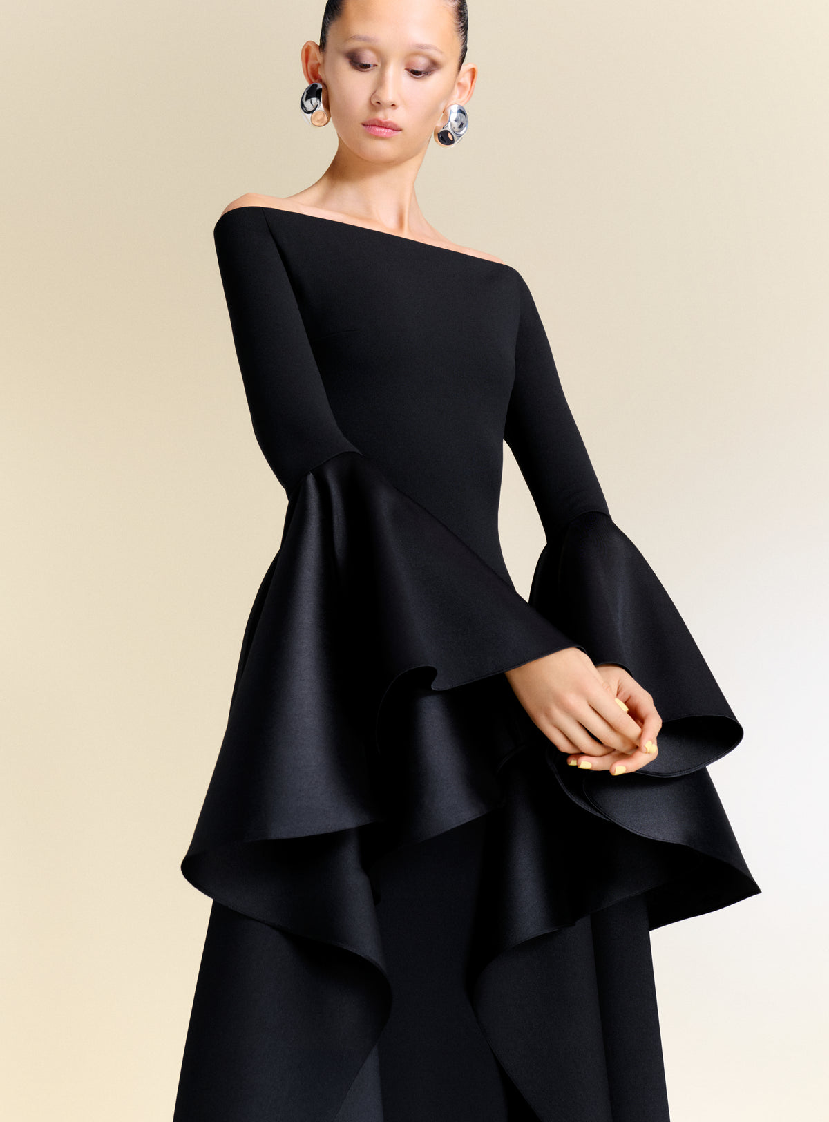 The Astria Maxi Dress in Black