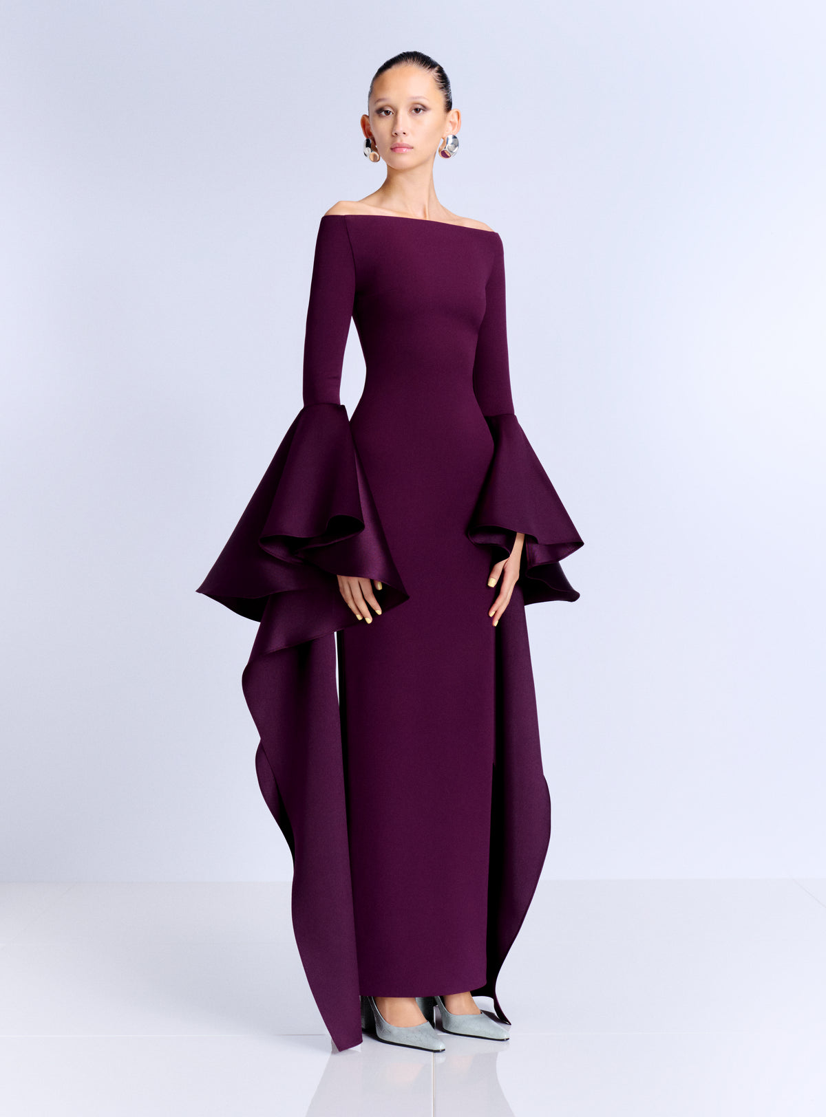 The Astria Maxi Dress in Grape