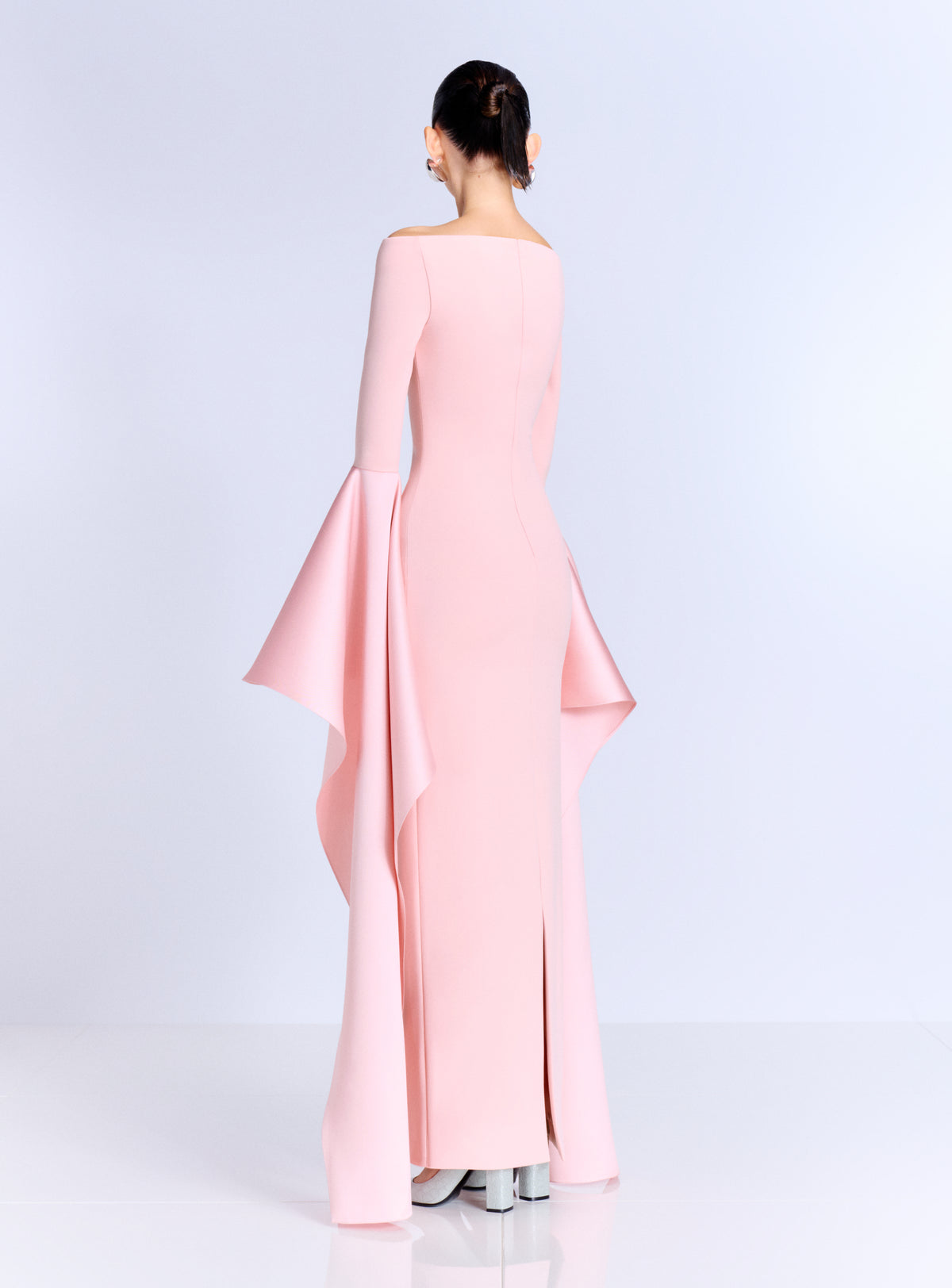 The Astria Maxi Dress in Pale Pink