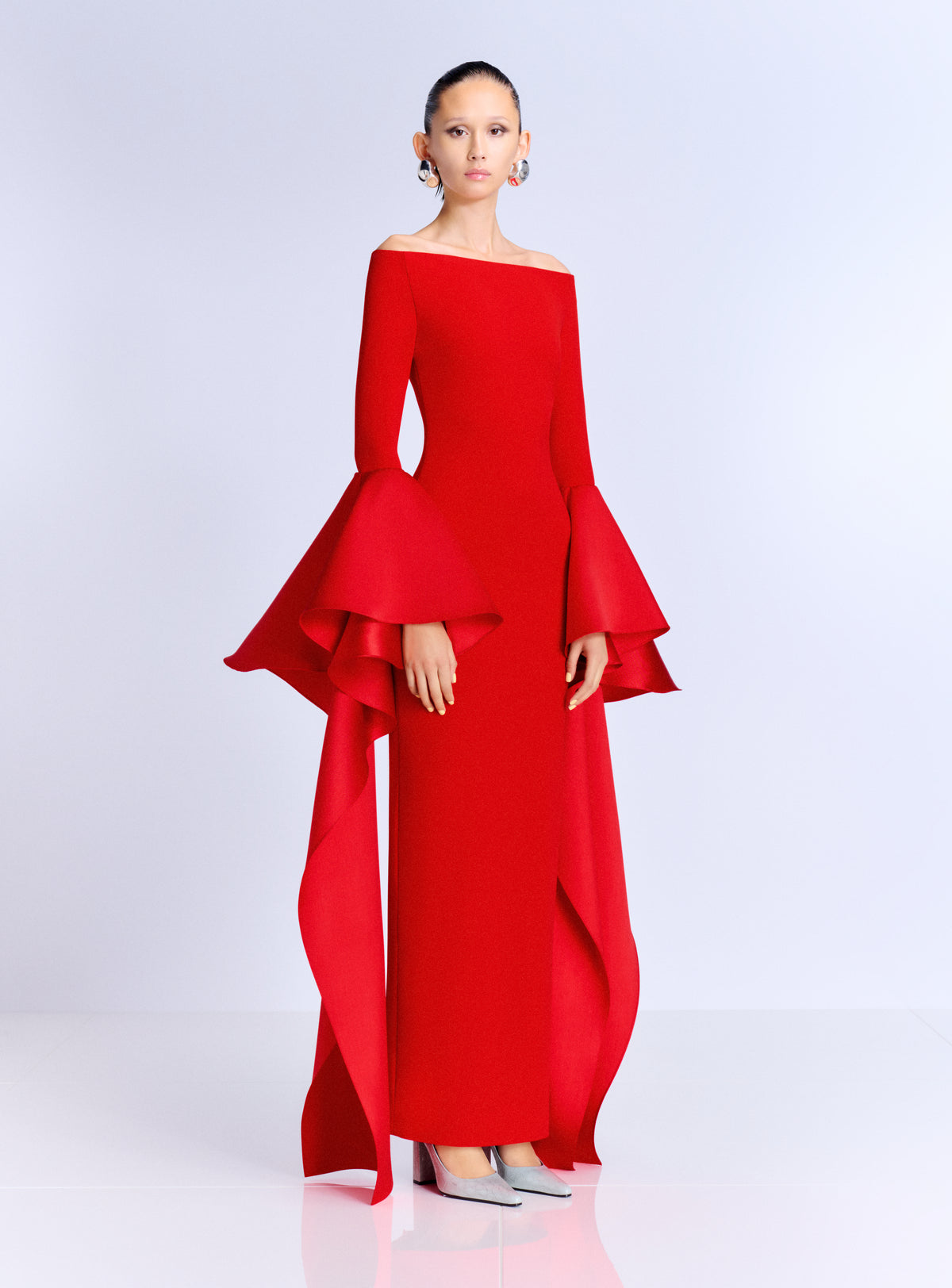 The Astria Maxi Dress in Red
