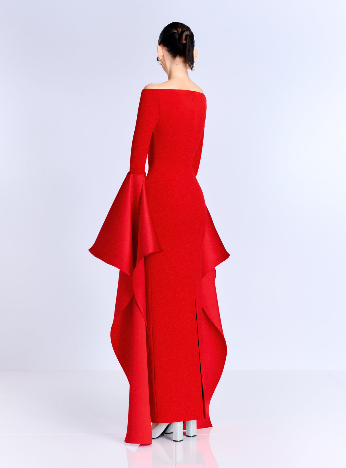 The Astria Maxi Dress in Red