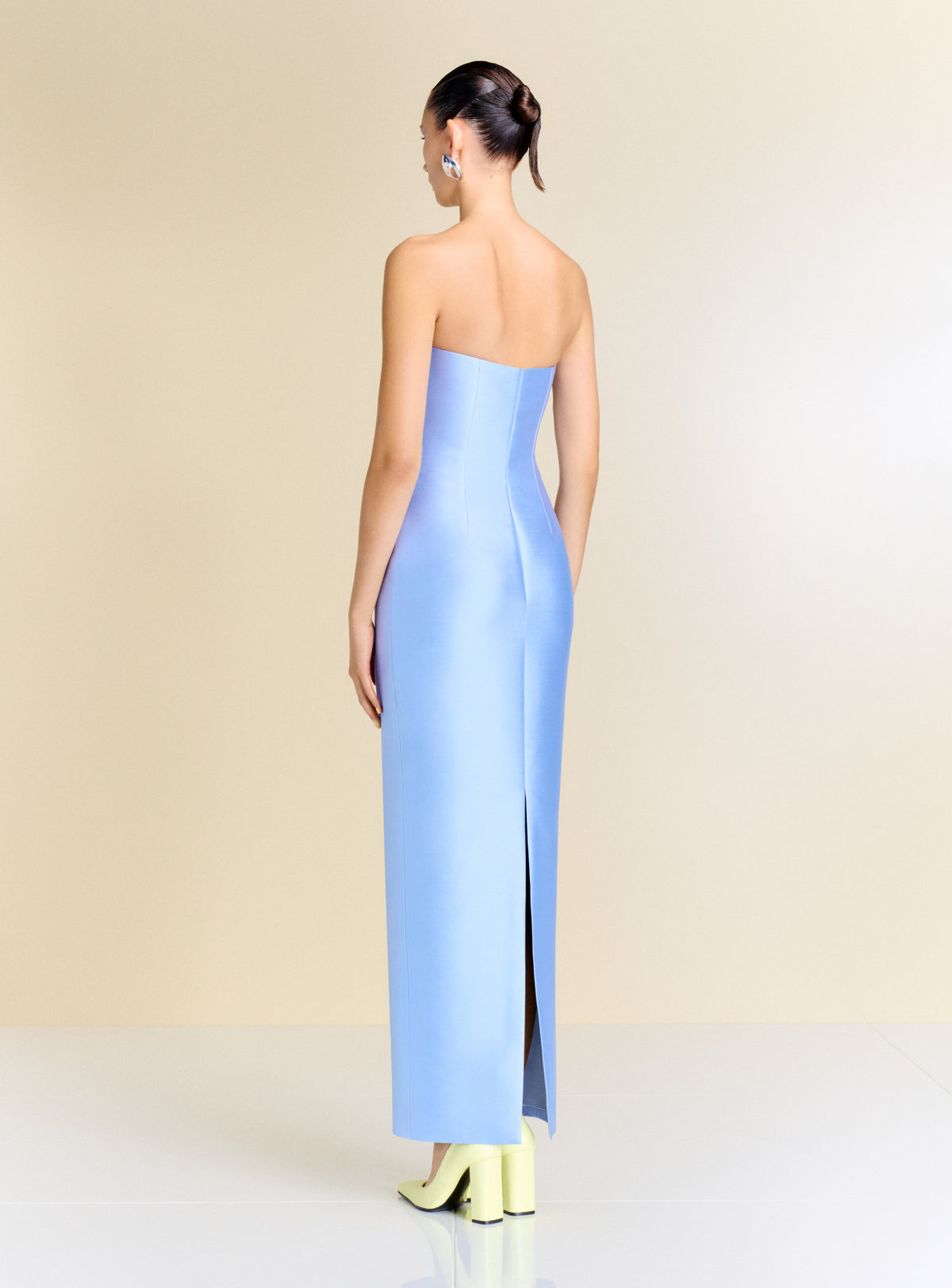 The Ingrid Maxi Dress in Light Blue