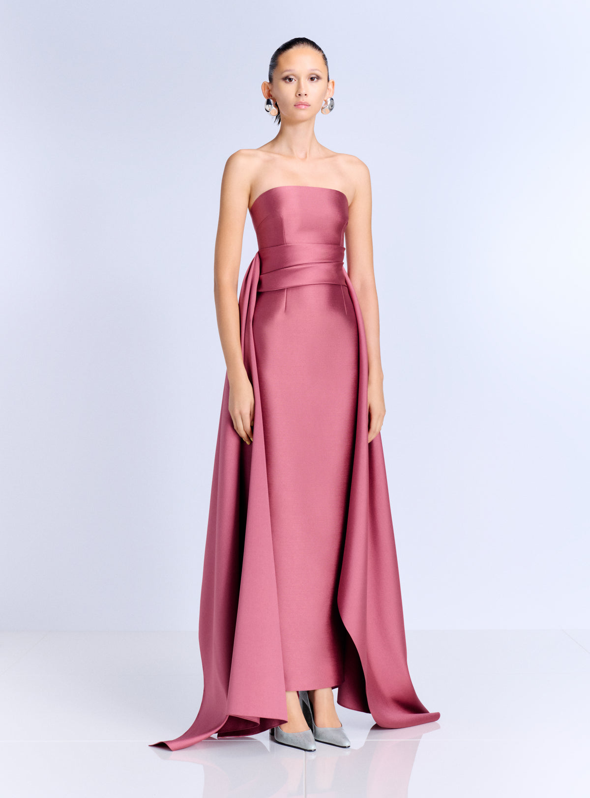 The Elara Maxi Dress in Dark Rose