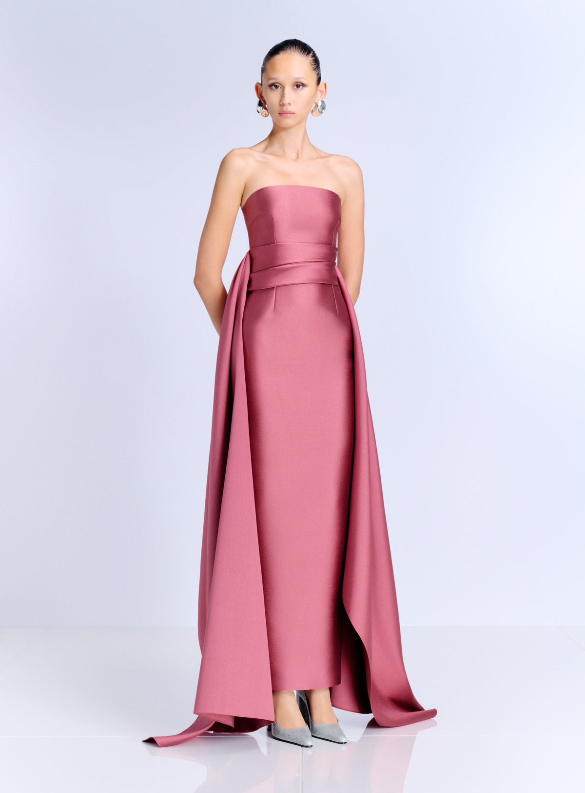 The Elara Maxi Dress in Dark Rose