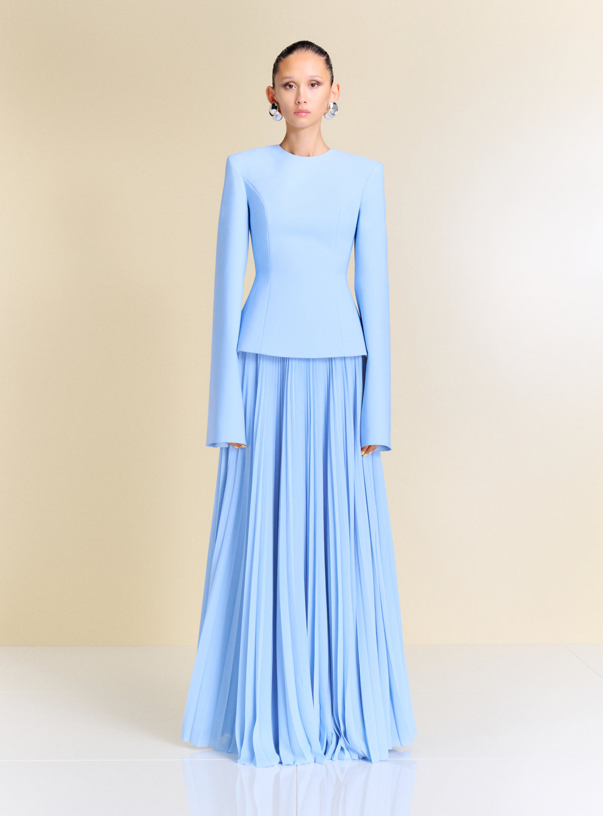 The Callisto Maxi Dress in Light Blue