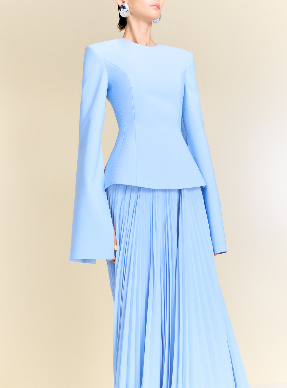 The Callisto Maxi Dress in Light Blue