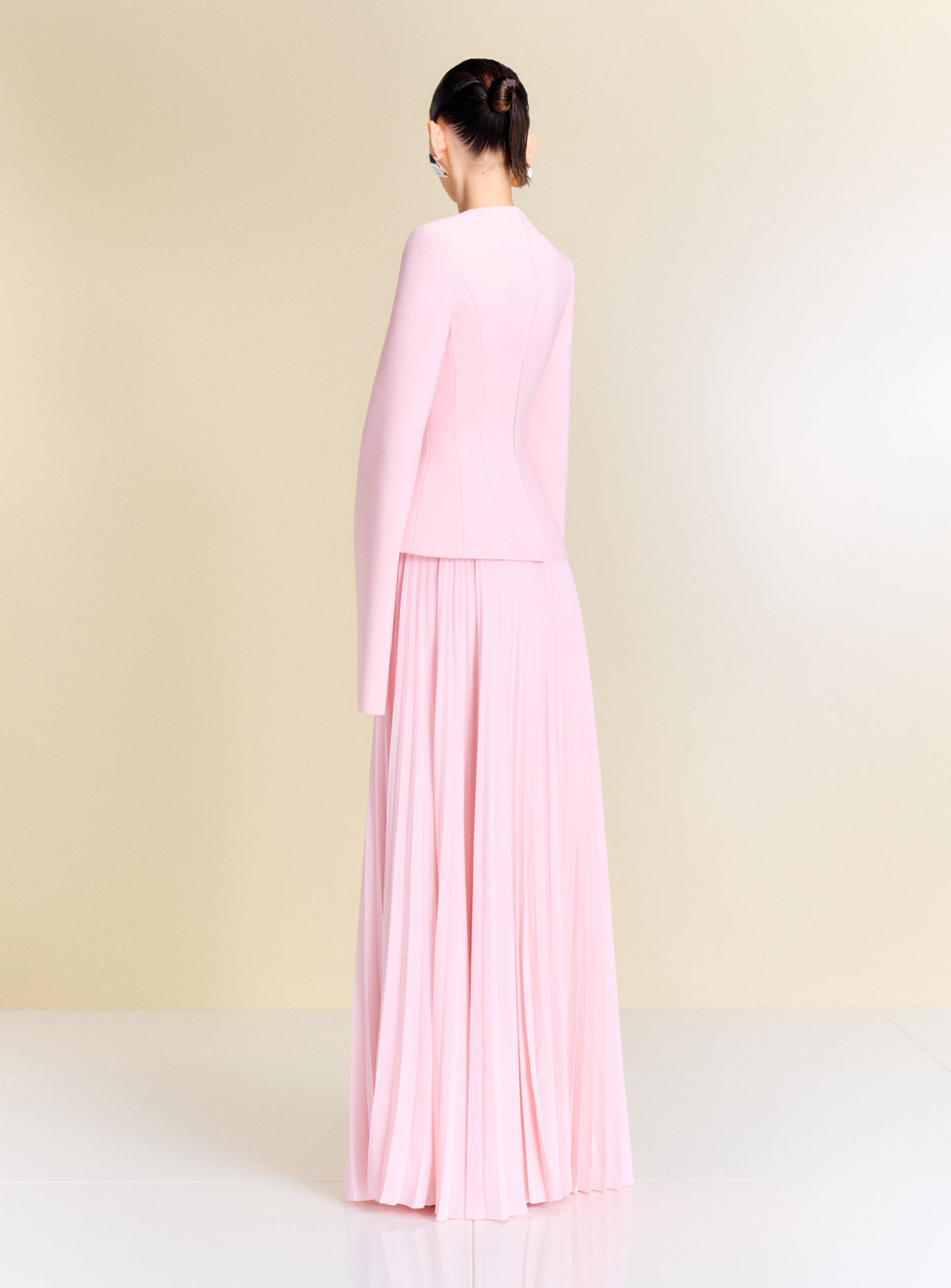 The Callisto Maxi Dress in Pale Pink