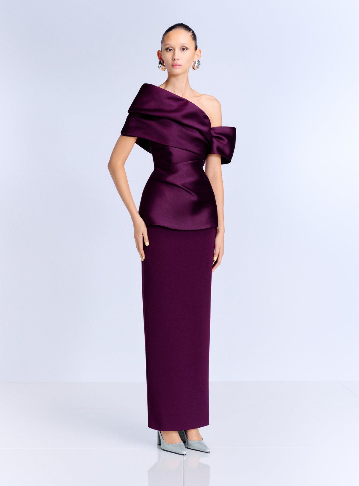 The Lucine Maxi Dress in Grape