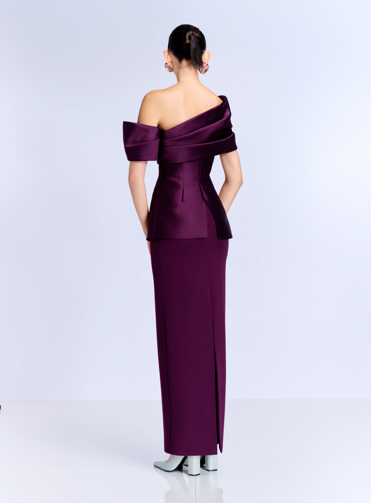 The Lucine Maxi Dress in Grape