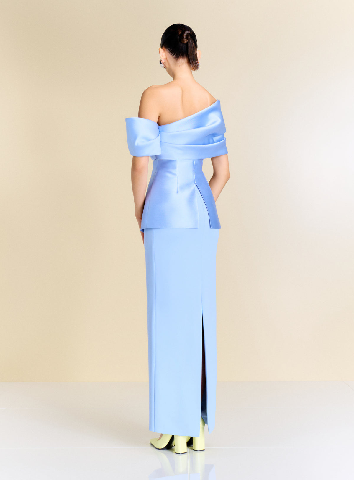 The Lucine Maxi Dress in Light Blue