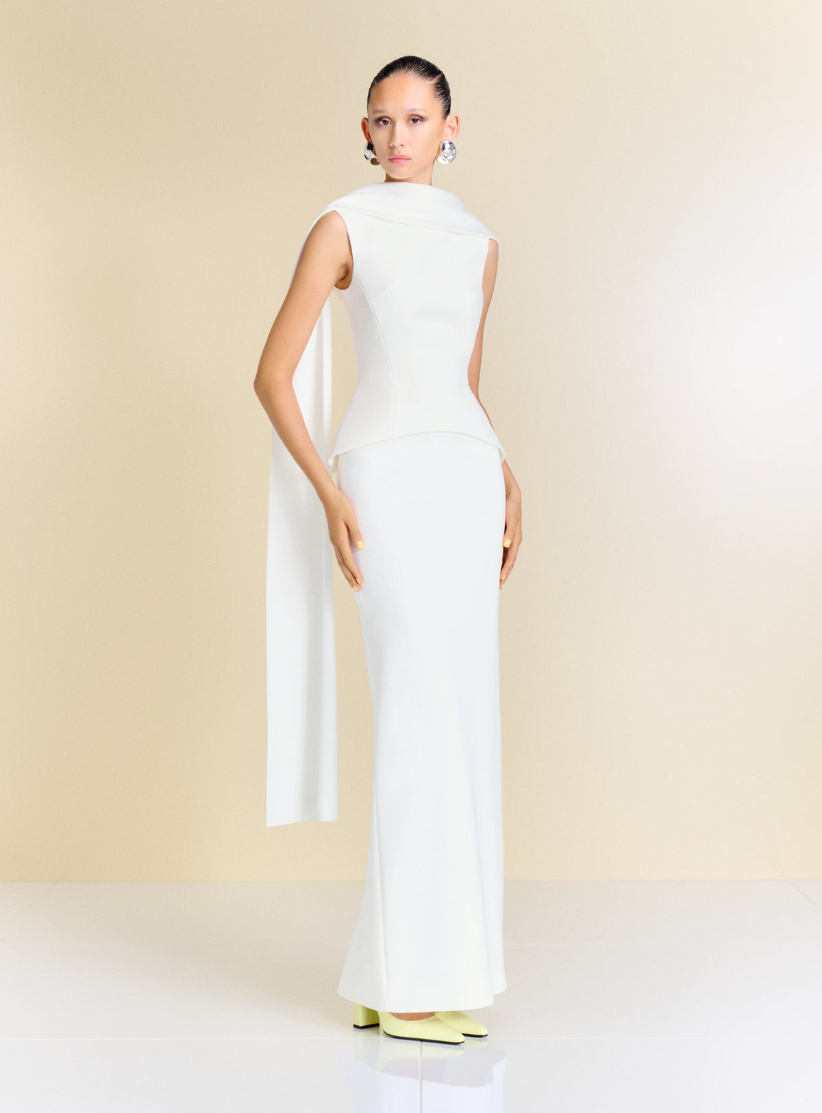 The Annie Maxi Dress in Cream