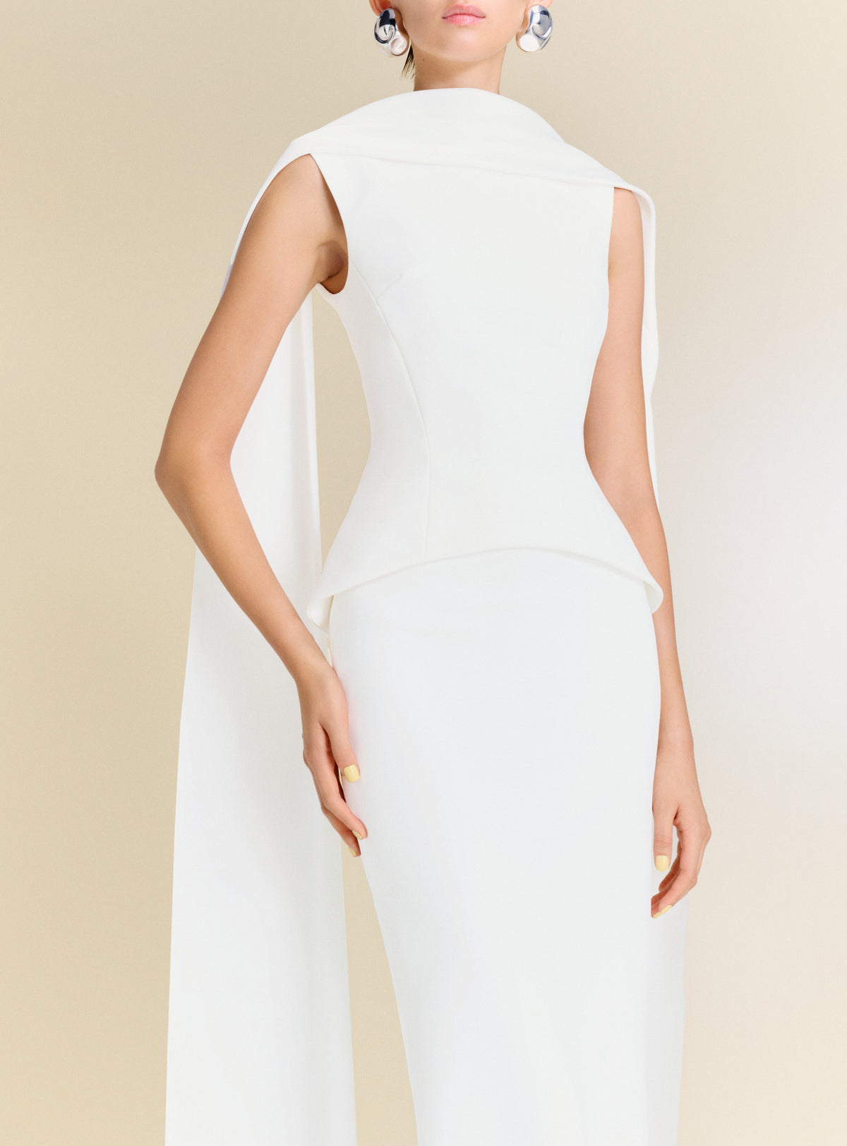 The Annie Maxi Dress in Cream