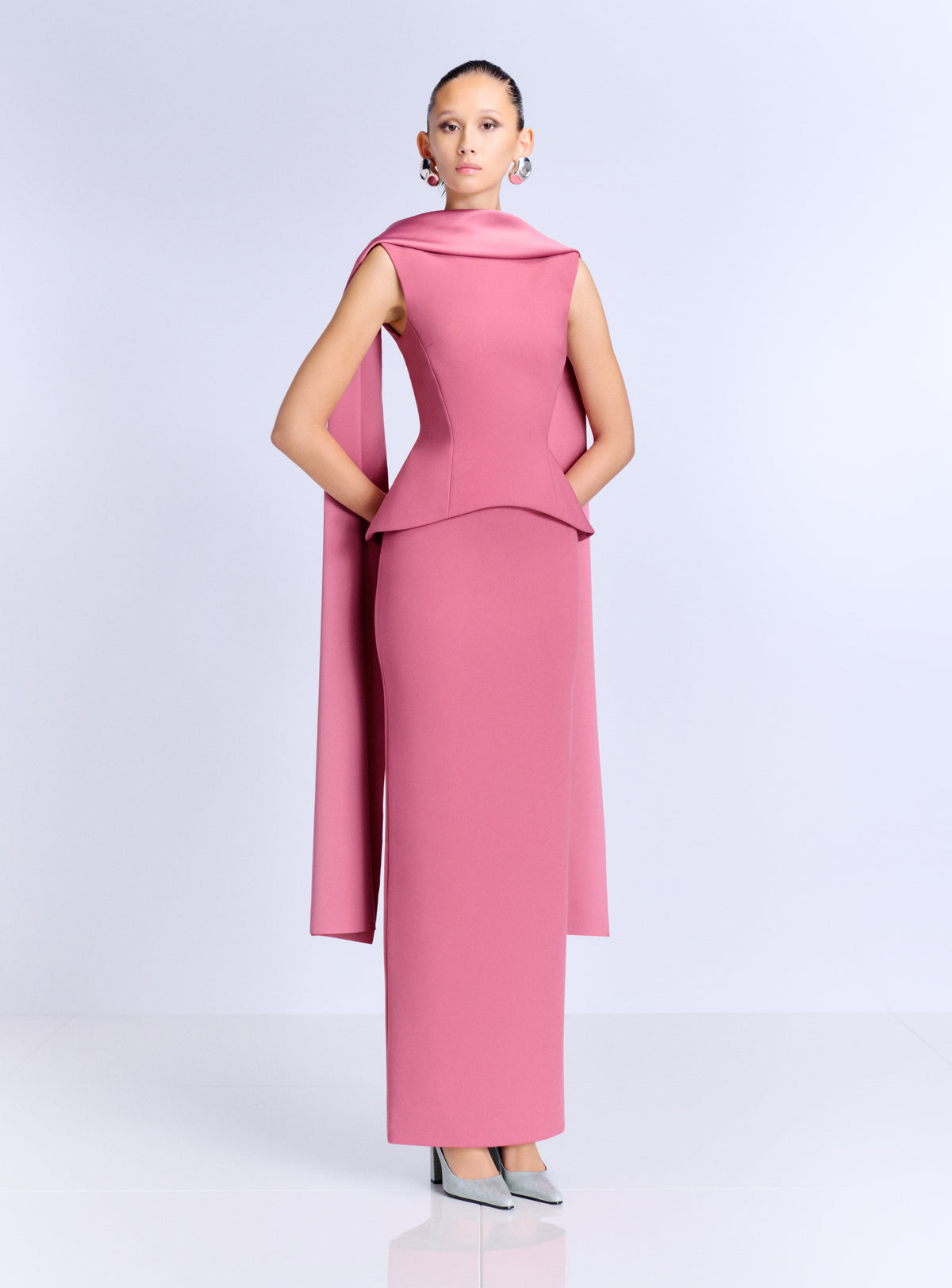The Annie Maxi Dress in Dark Rose