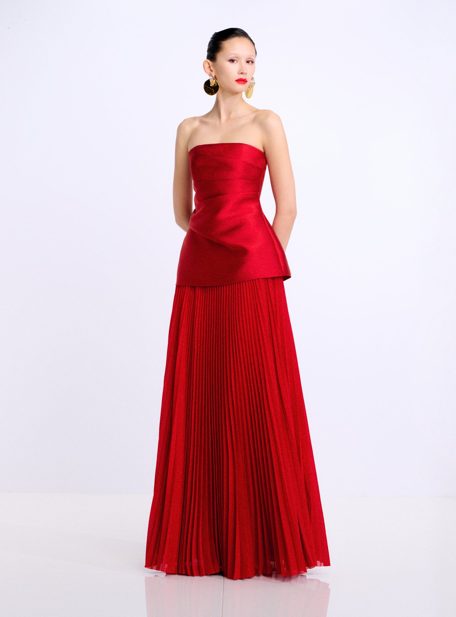 claudette maxi dress The Claudette Maxi Dress in Crimson Red – Solace London