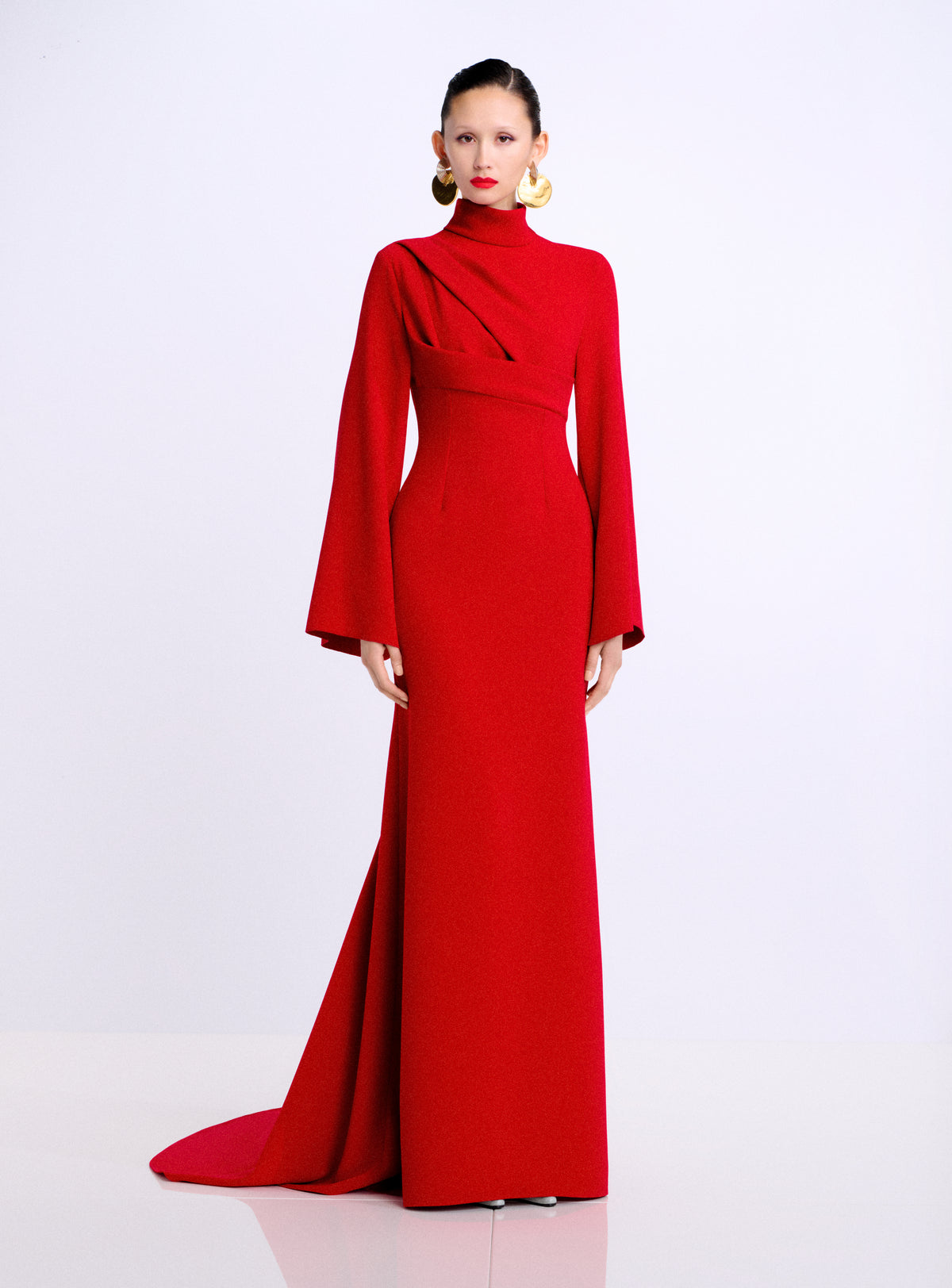 The Swinton Maxi Dress in Crimson Red