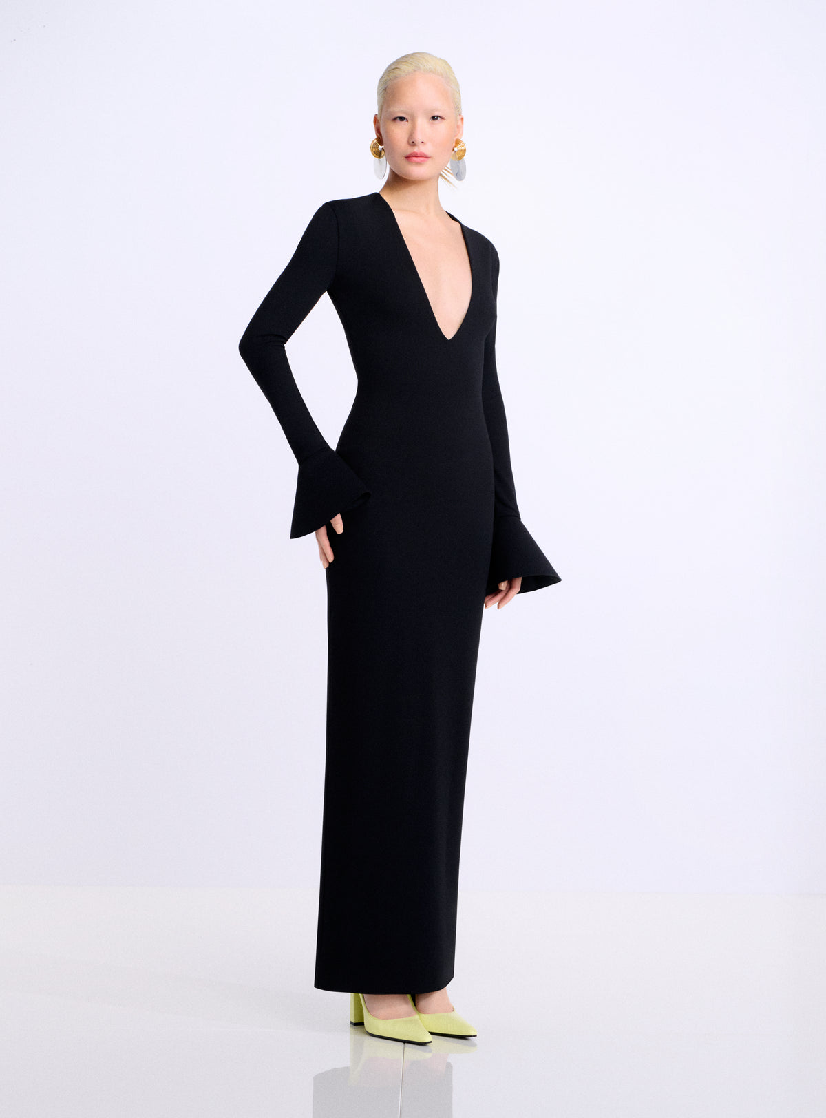 The Hutton Maxi Dress in Black