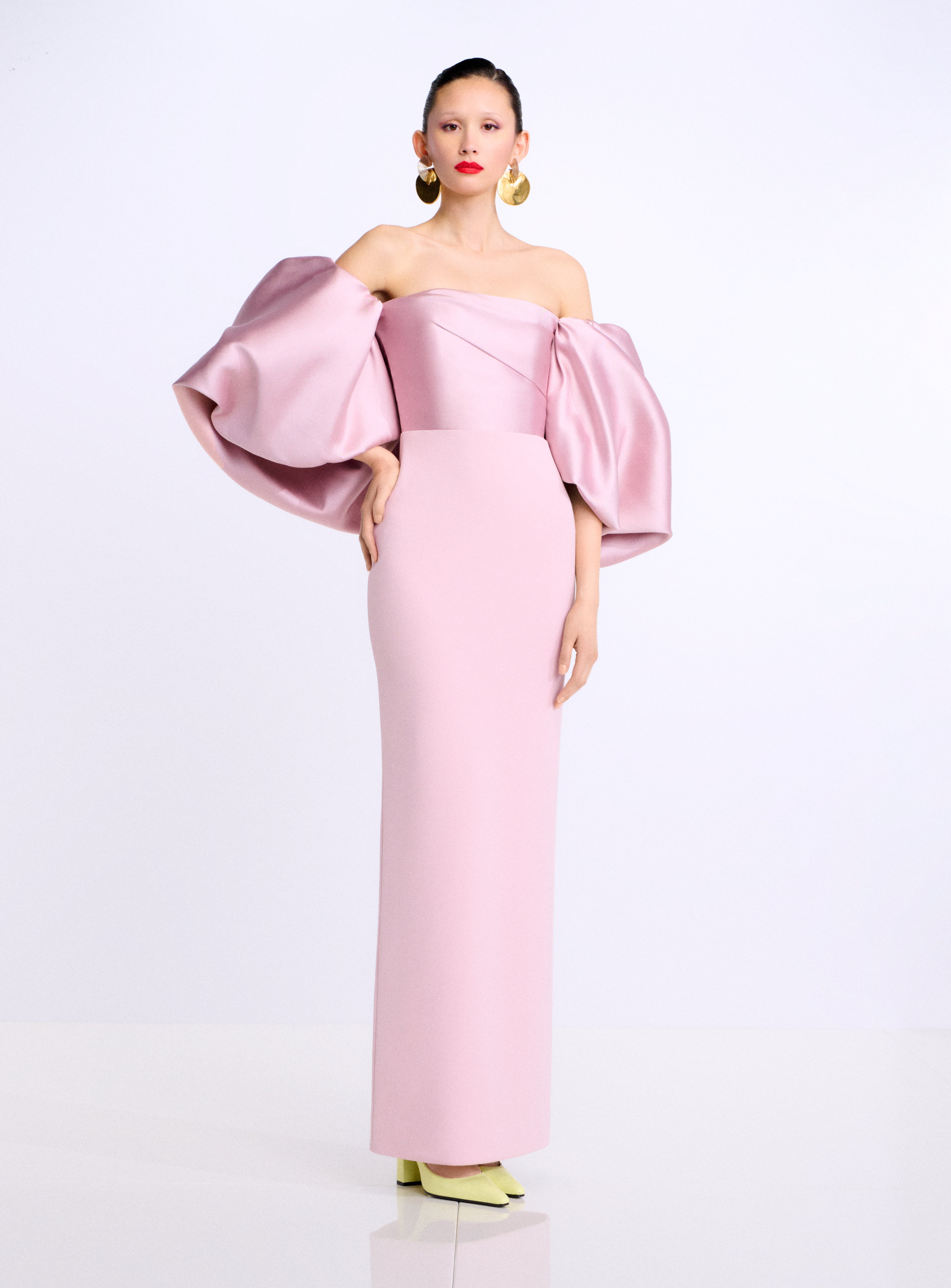 The Floris Maxi Dress in Petal Pink
