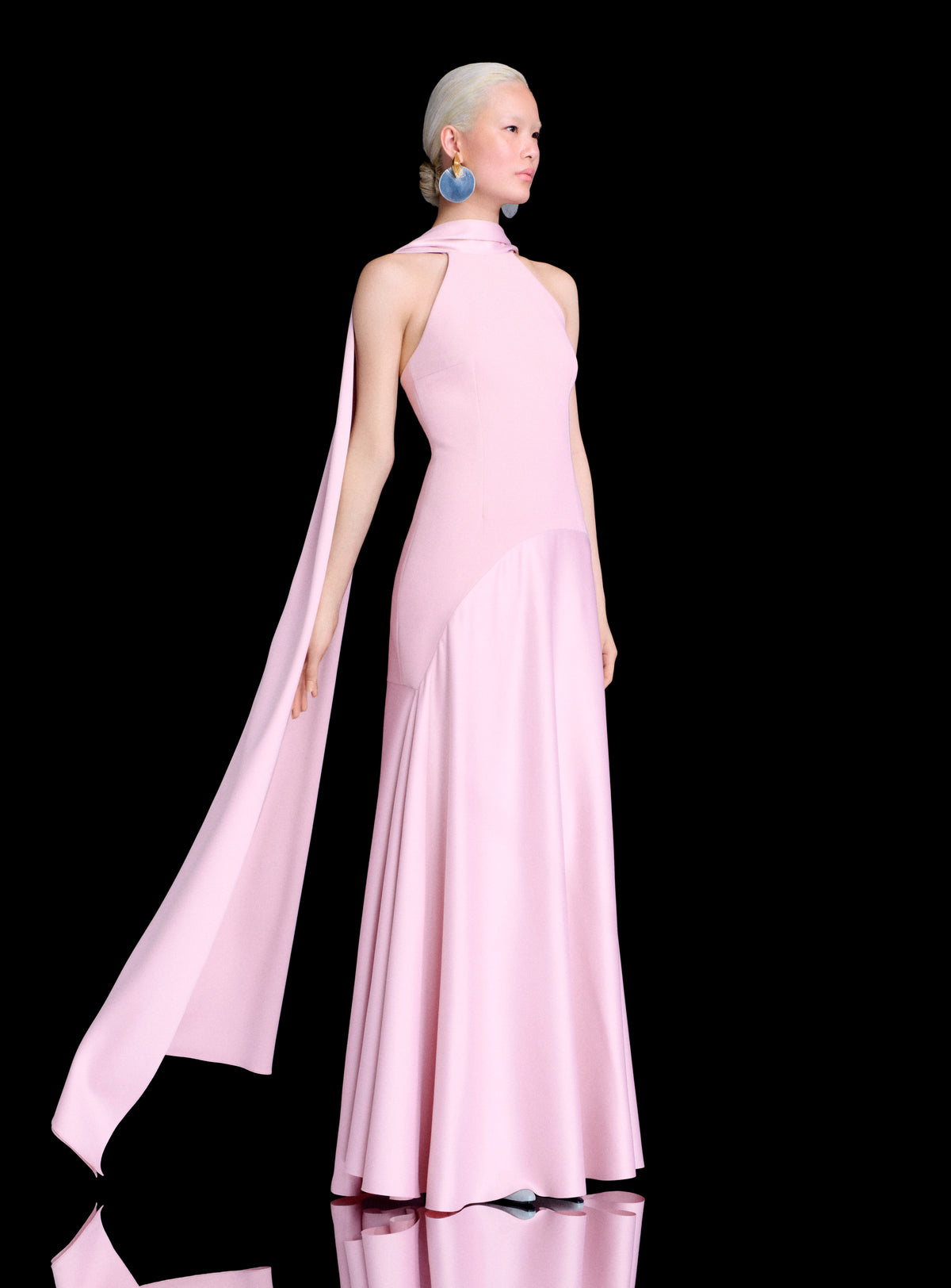 The Cece Maxi Dress in Petal Pink
