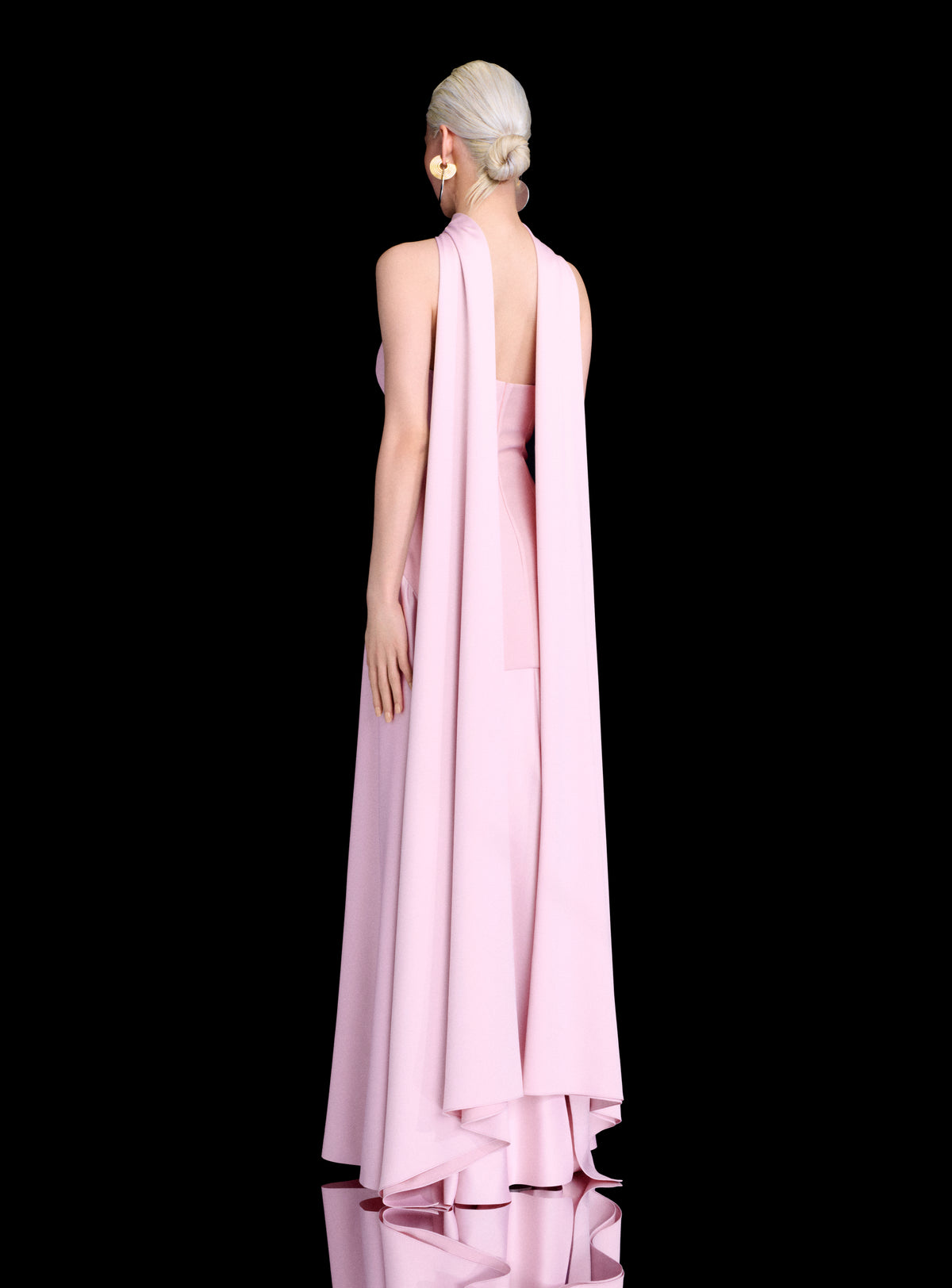 The Cece Maxi Dress in Petal Pink