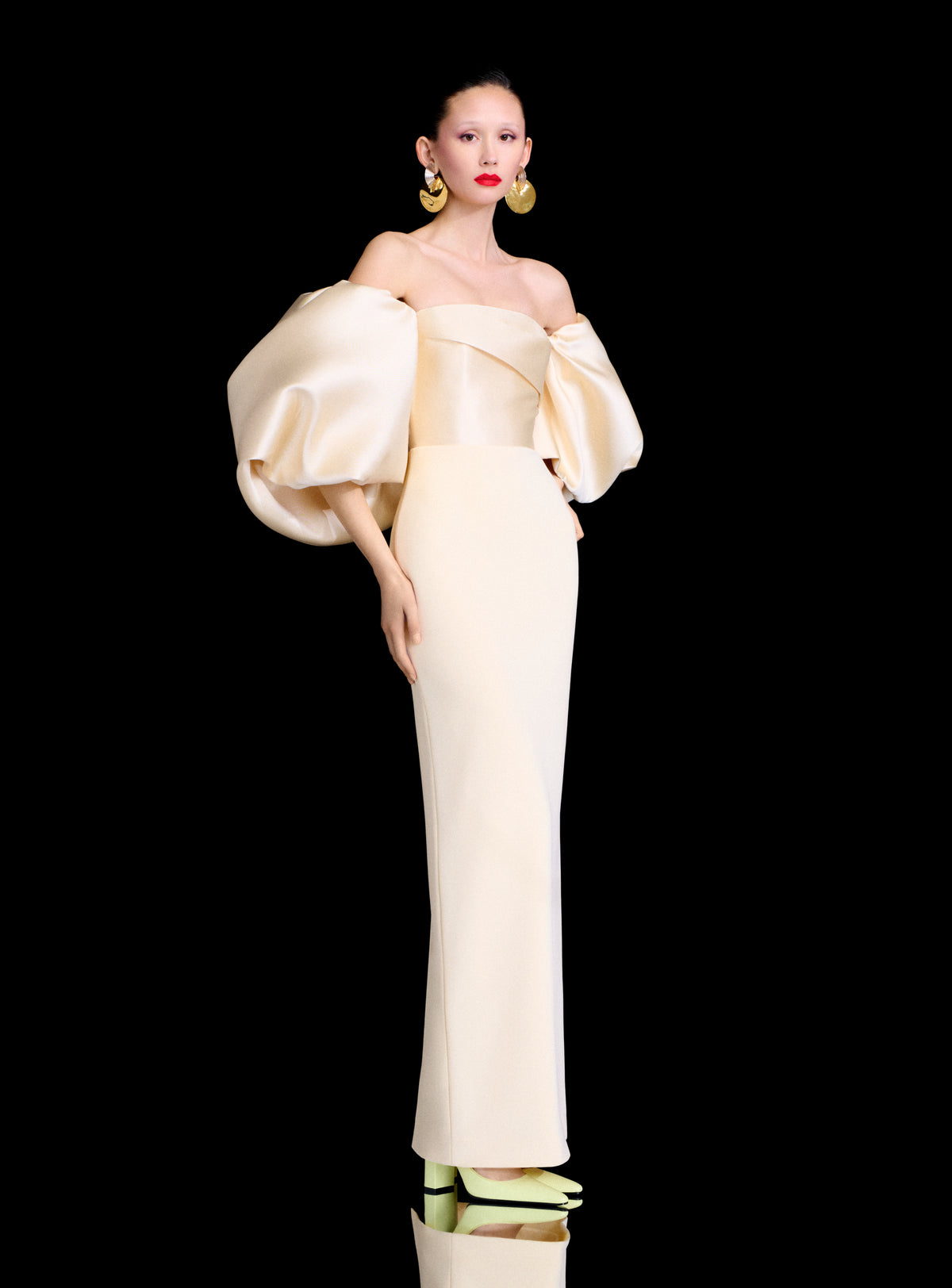 The Floris Maxi Dress in Pearl