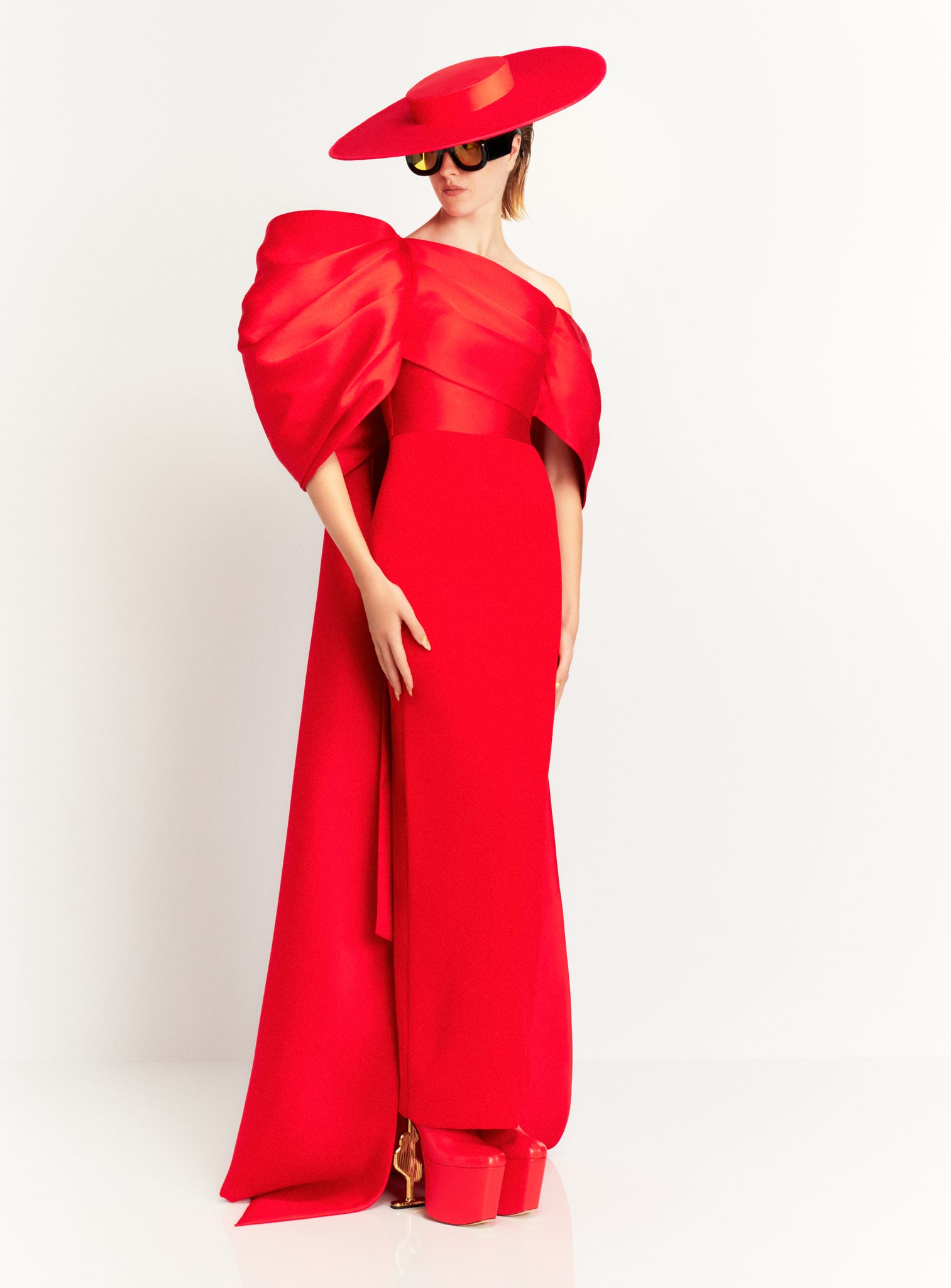 The Raye Maxi Dress in Red