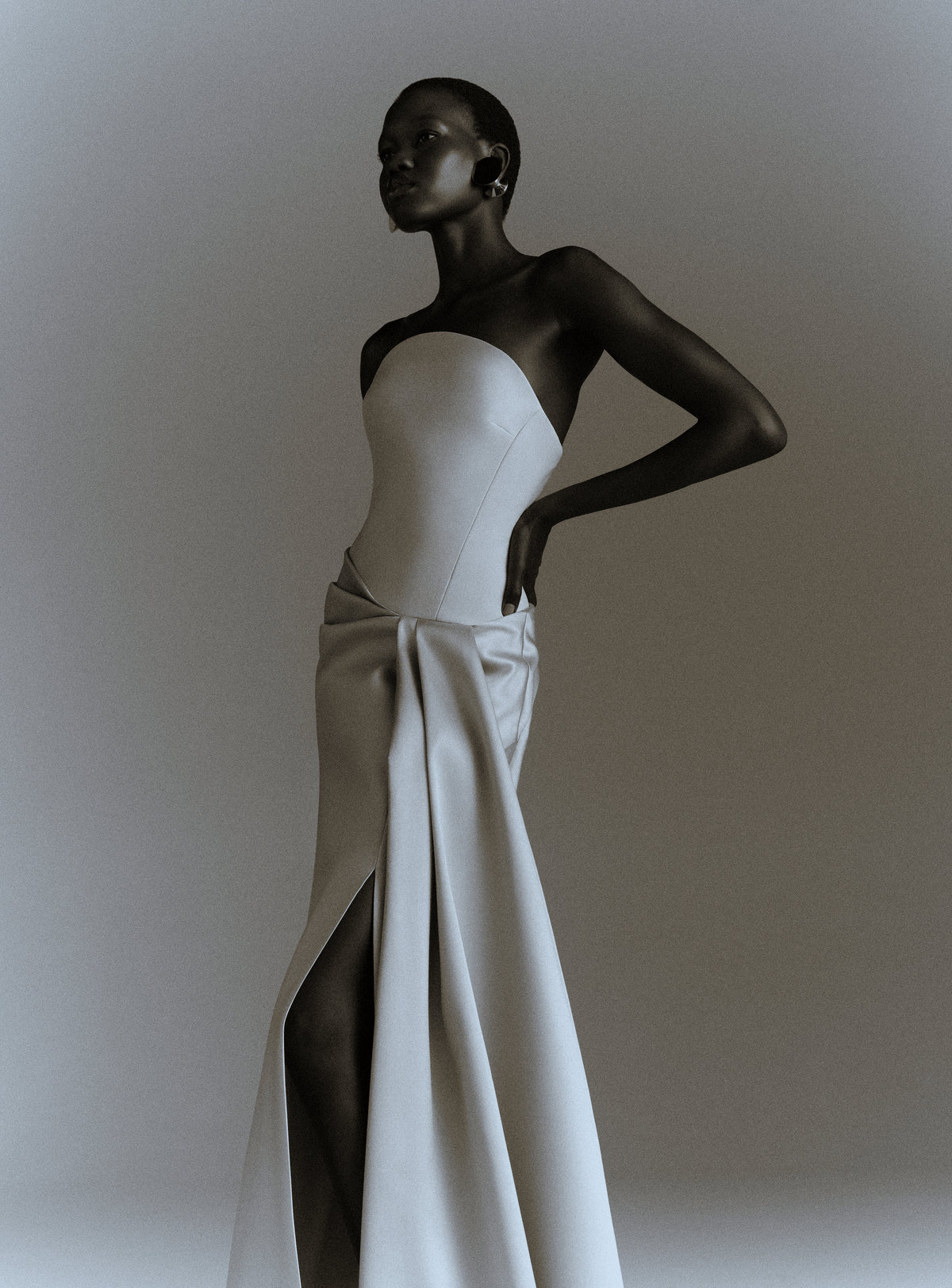 The Seri Maxi Dress in Platinum