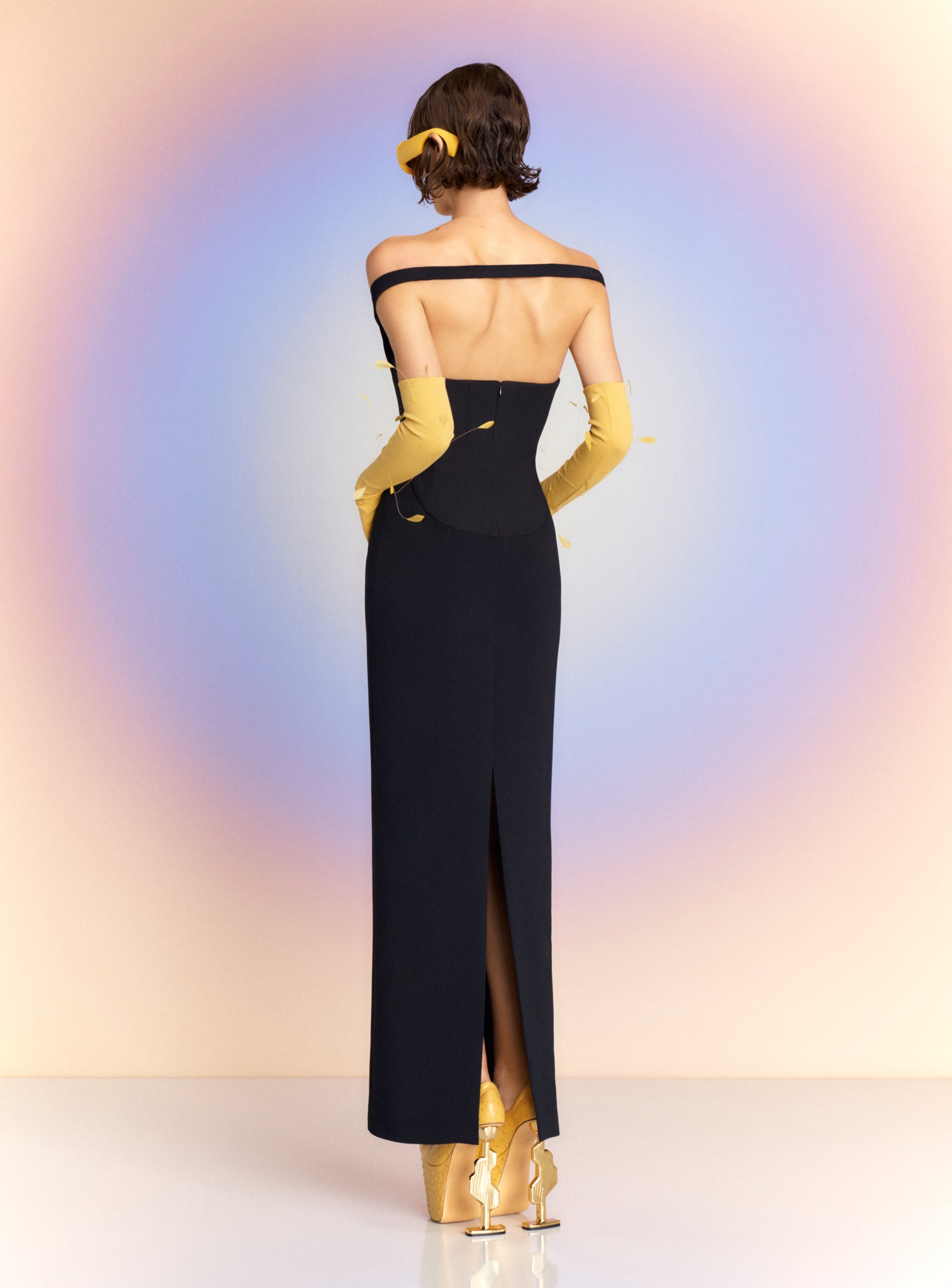 The Serina Maxi Dress in Black