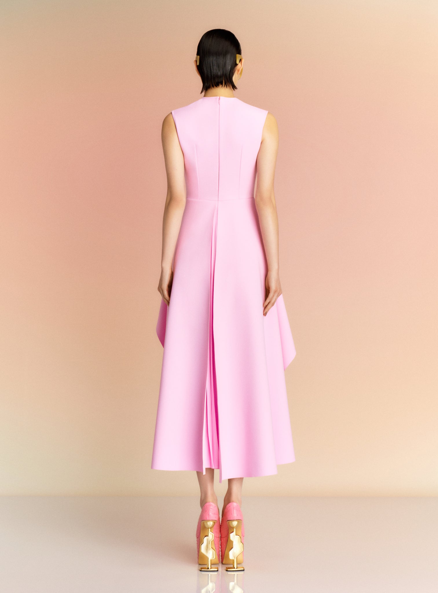 The Severny Midi Dress in Blush