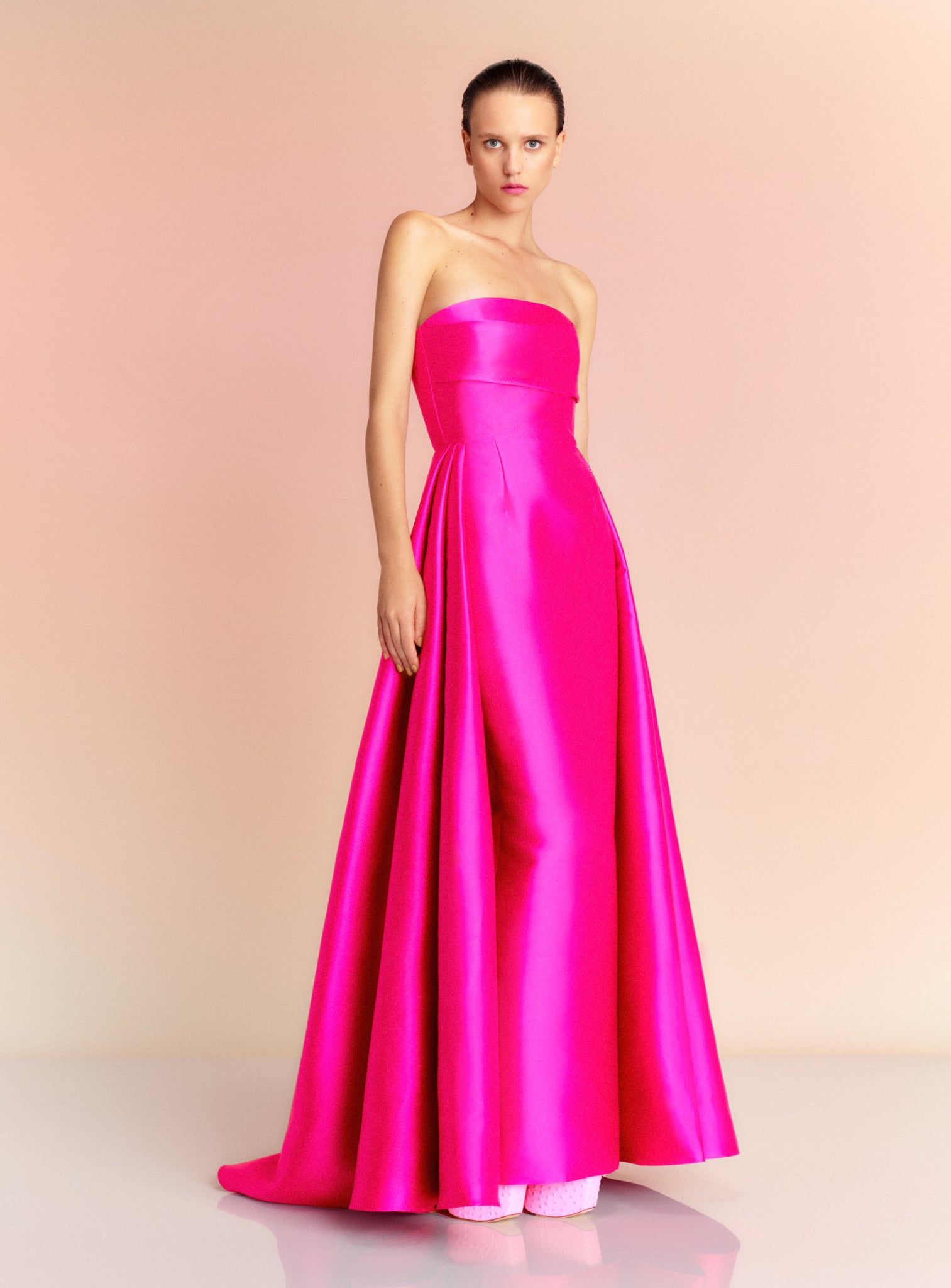 The Tiffany Maxi Dress in Magenta