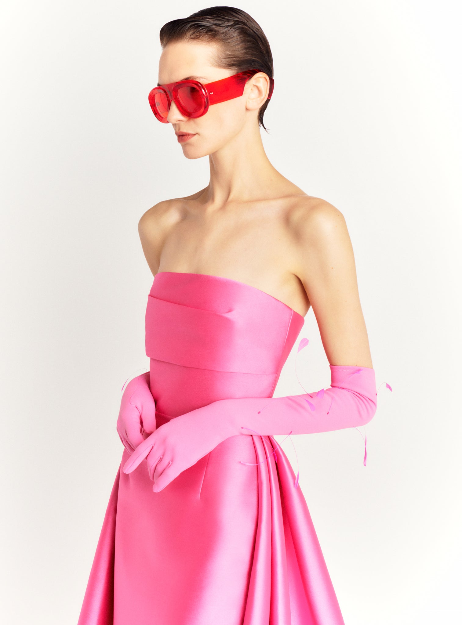 The Tiffany Maxi Dress in Light Pink Solace London