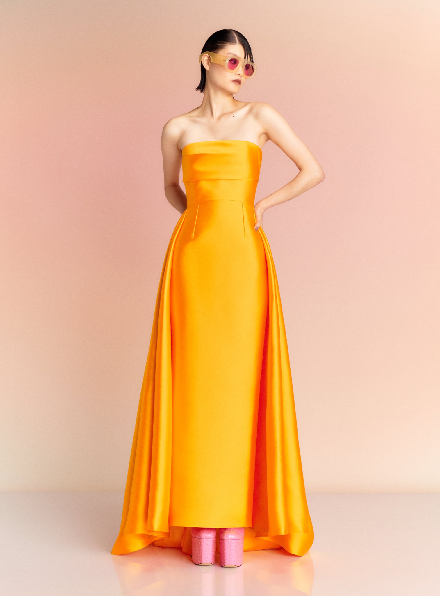 The Tiffany Maxi Dress in Mustard