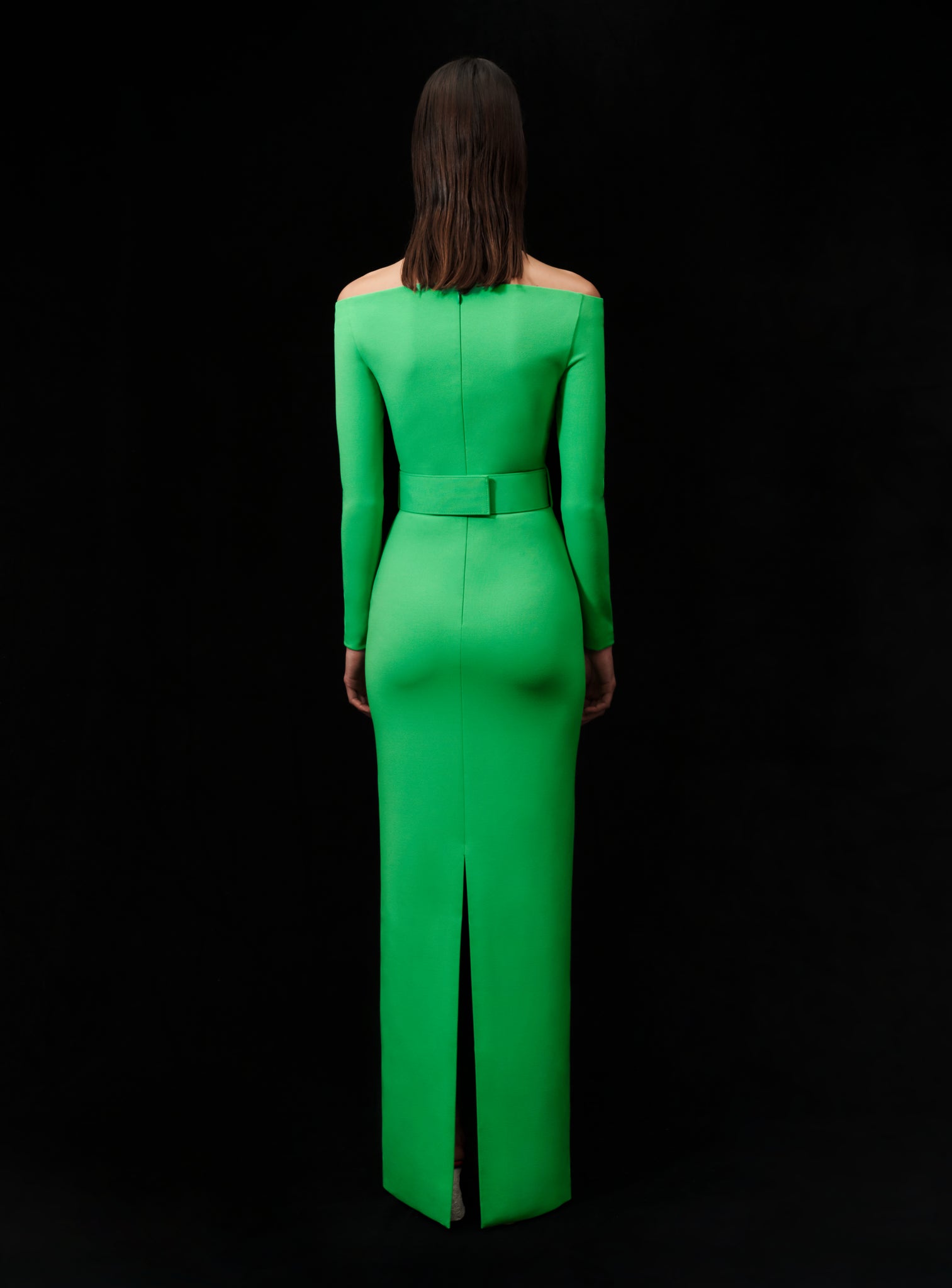 The Sabina Maxi Dress in Bright Green
