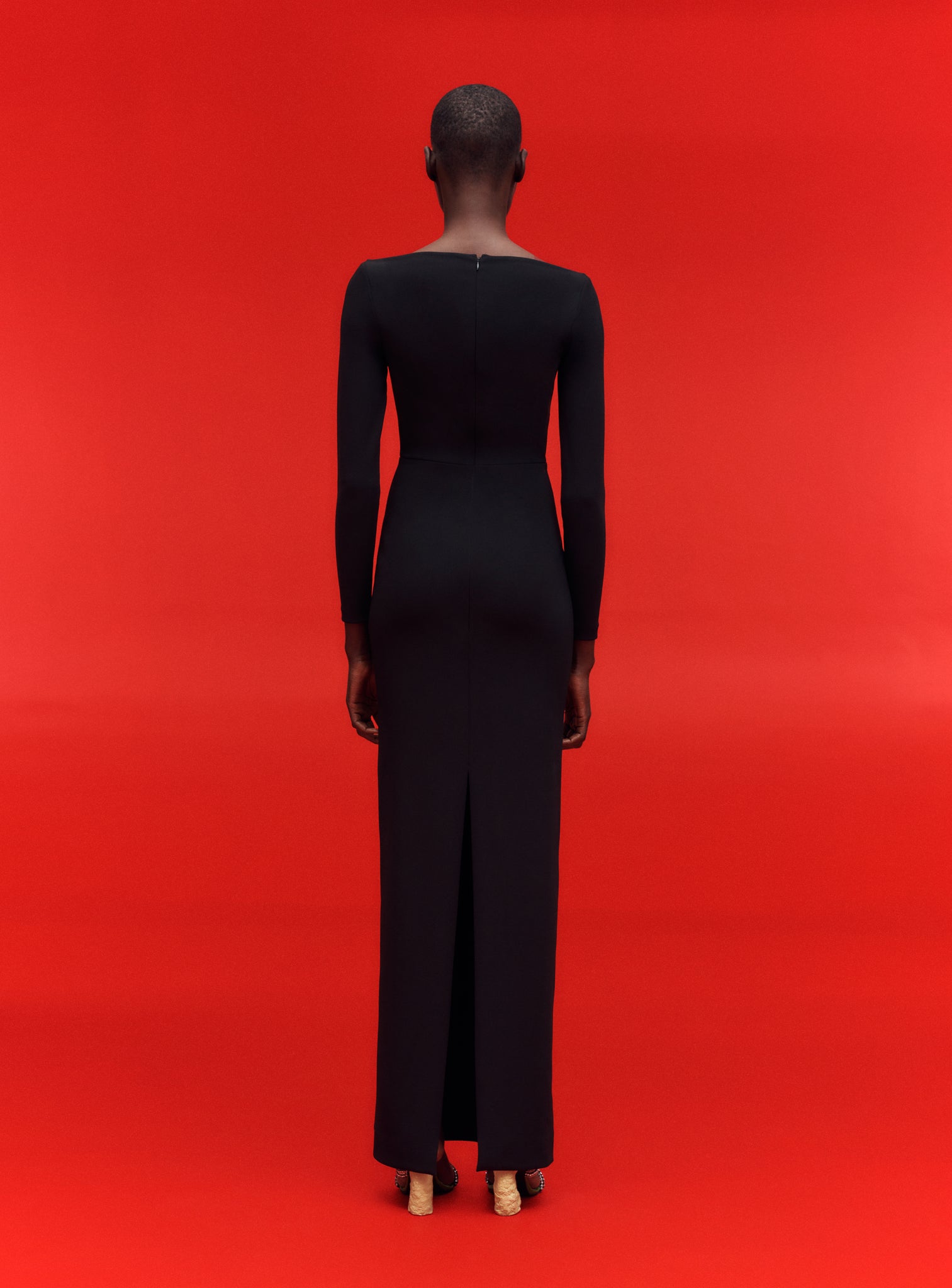 The Sanna Maxi Dress in Black