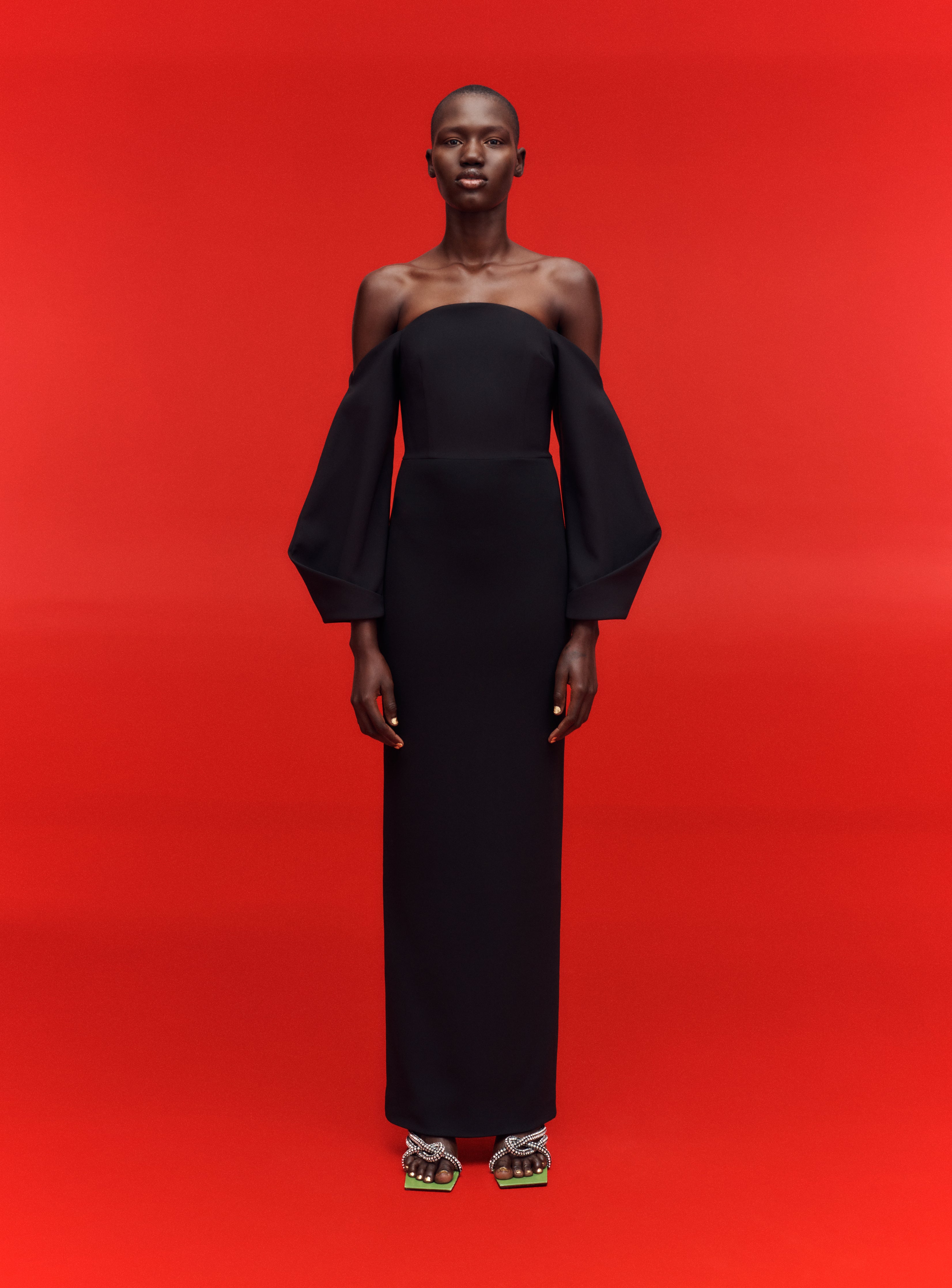The Lotta Maxi Dress in Black – Solace London