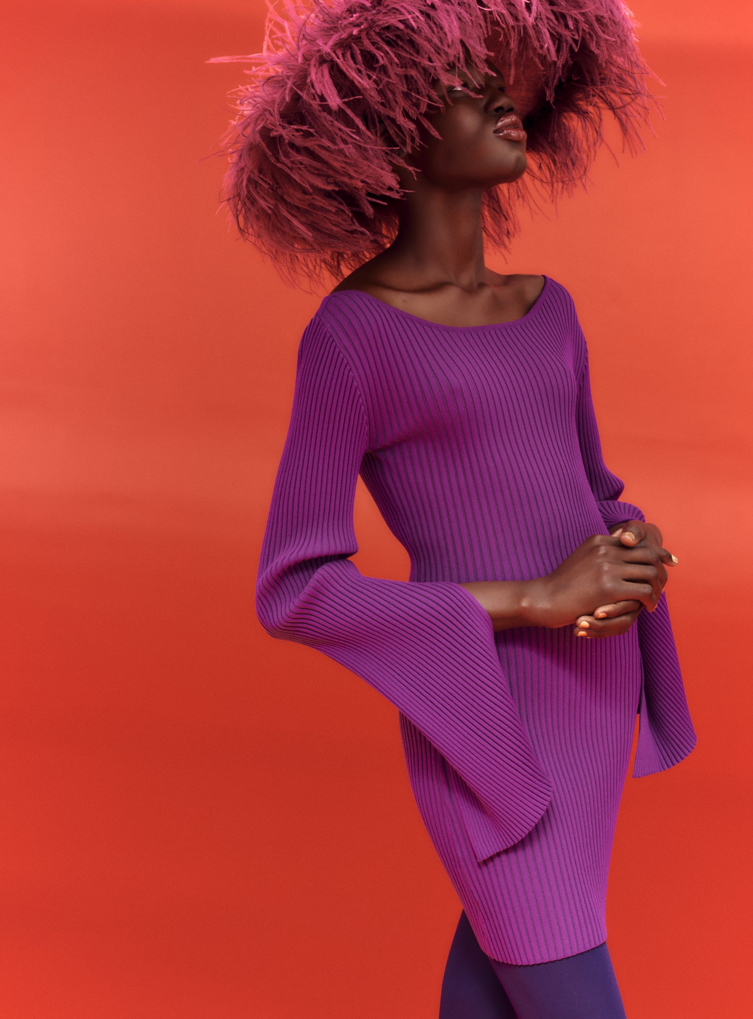 The Ario Mini Dress in Purple
