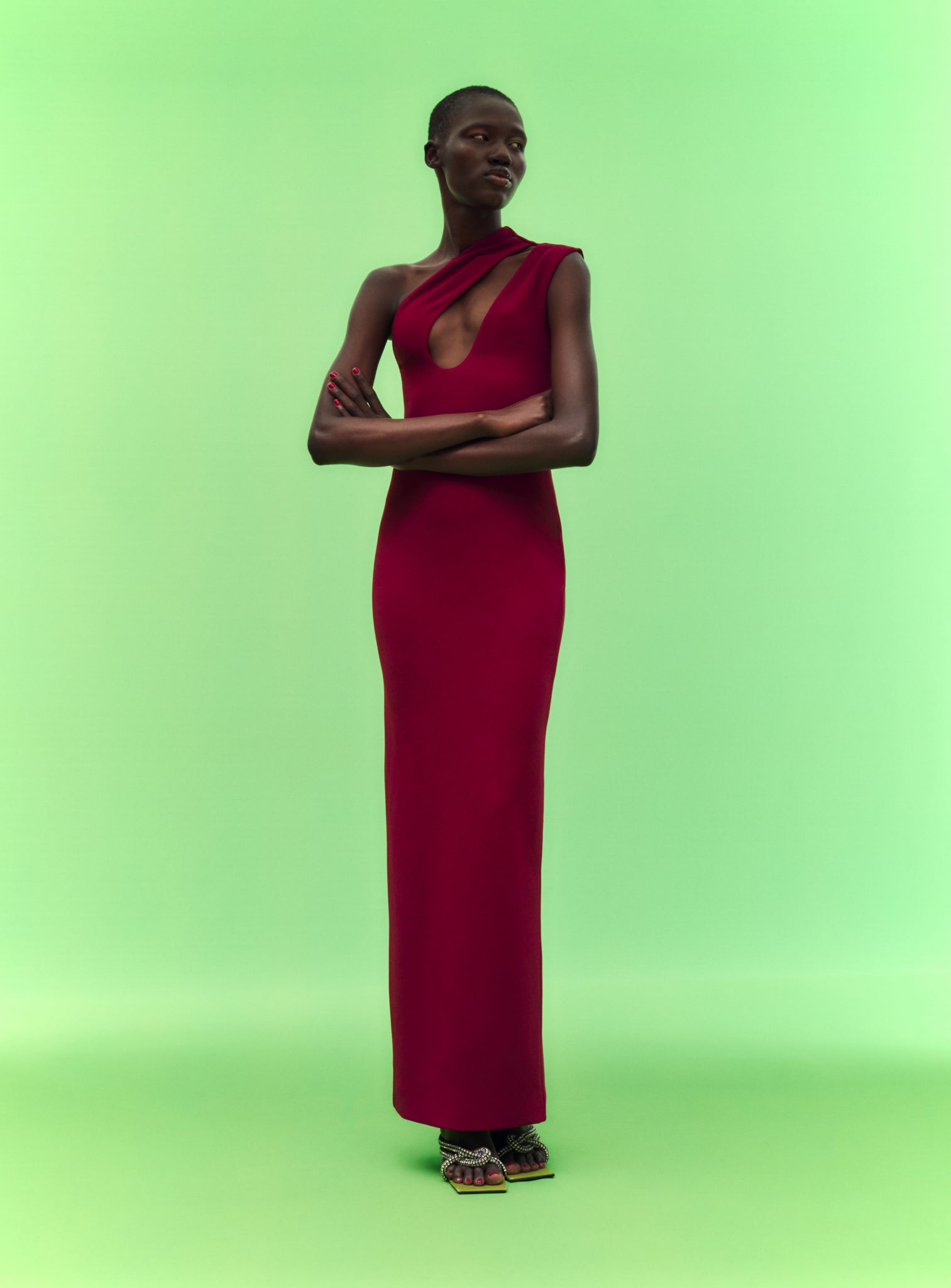 The Krista Maxi Dress in Mulberry