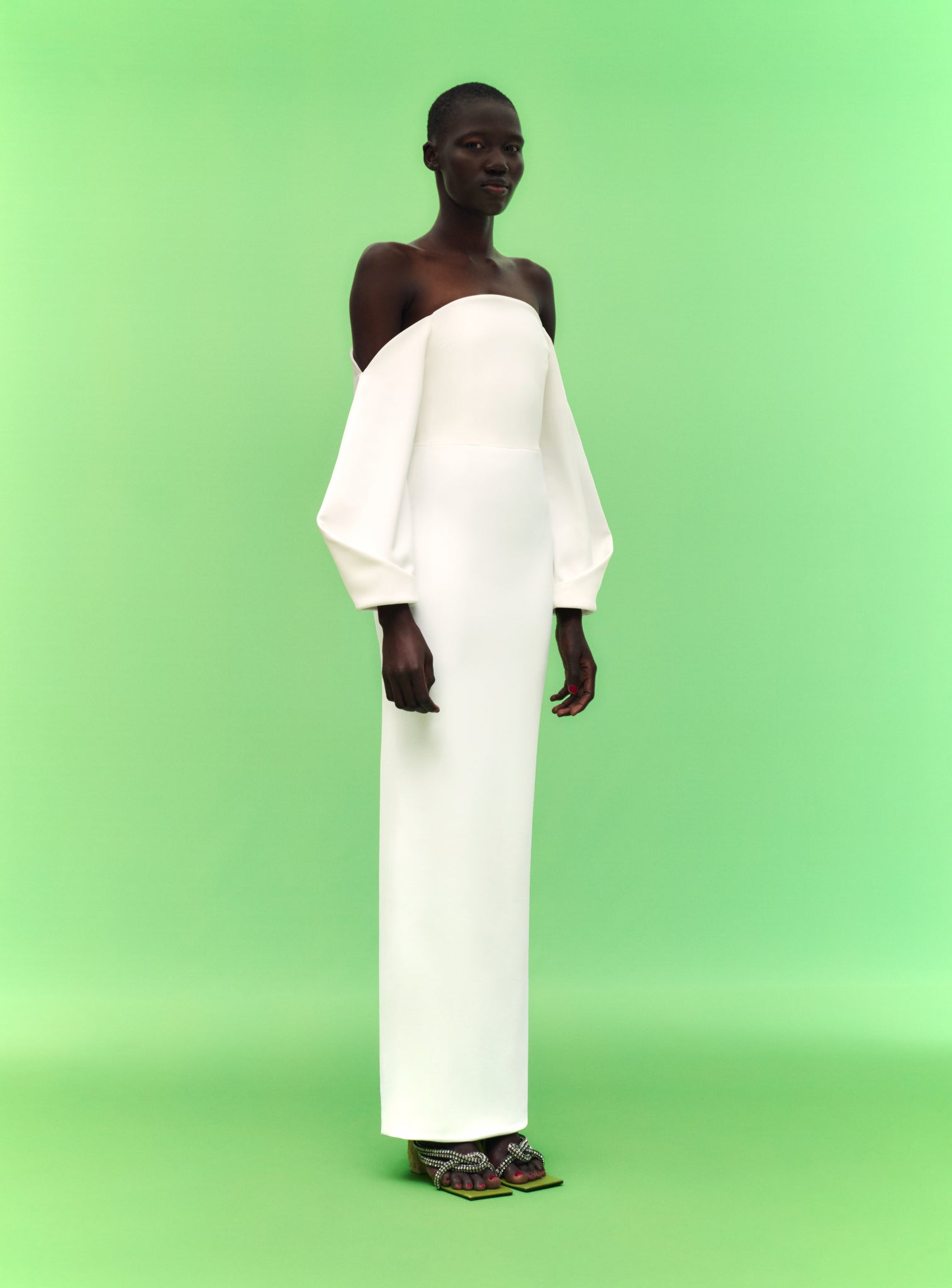 The Lotta Maxi Dress in Cream Solace London The Lotta Maxi Dress in Cream Solace London