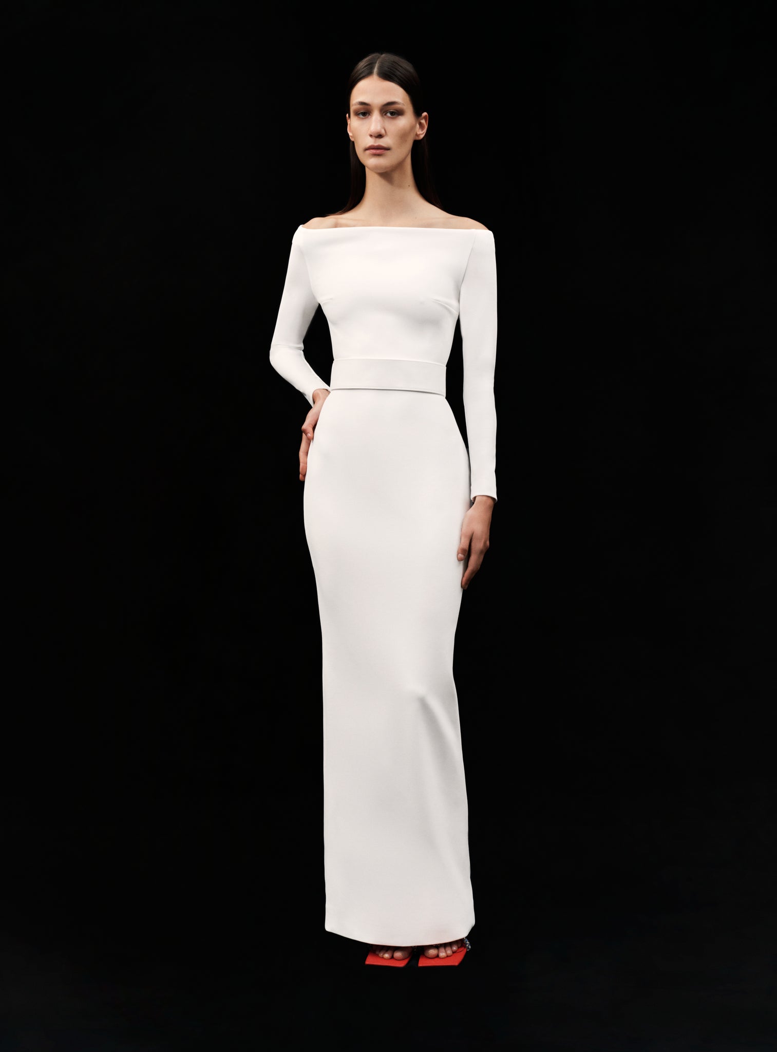 The Sabina Maxi Dress in Cream