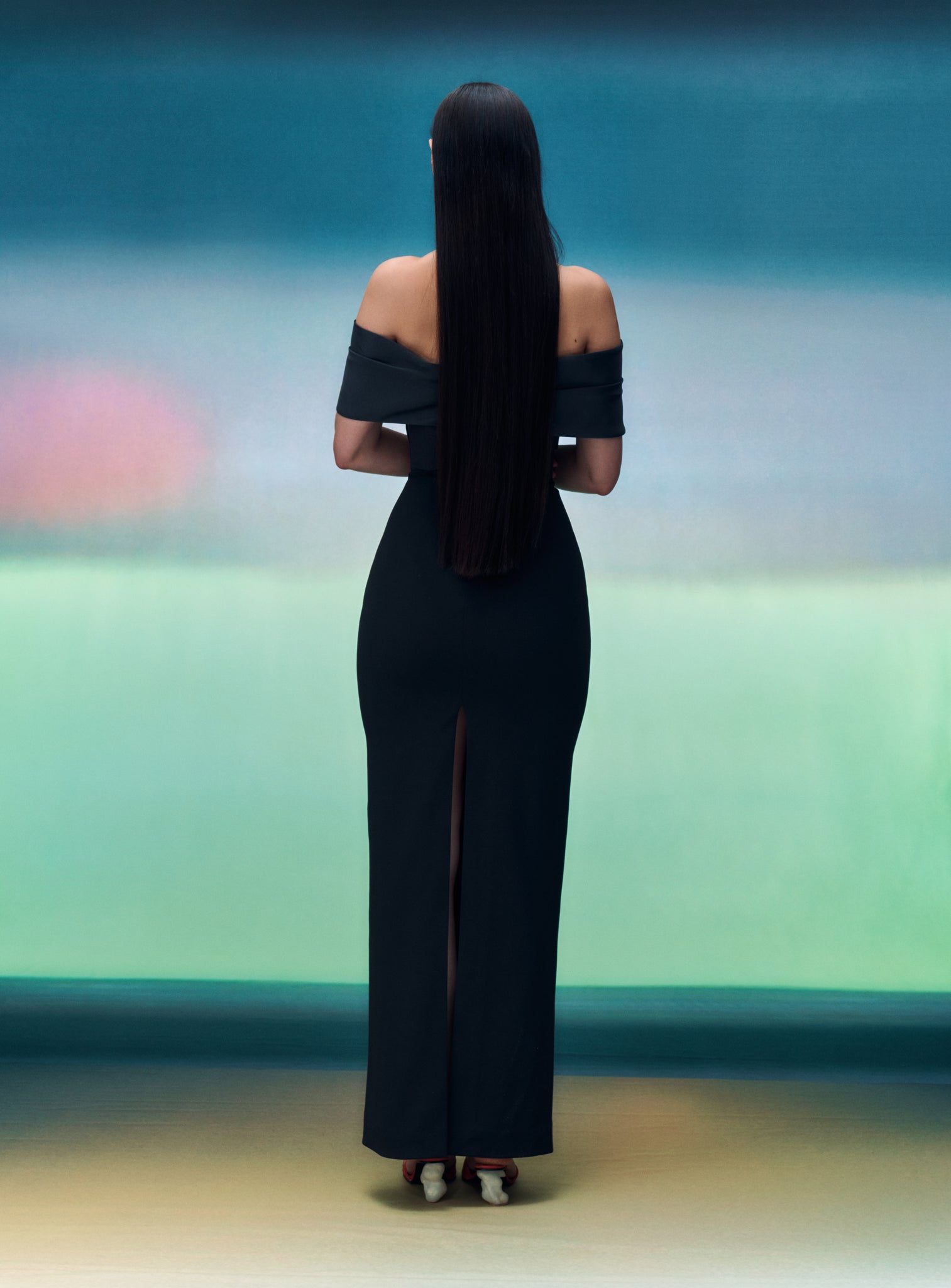 The Rhea Maxi Dress in Black
