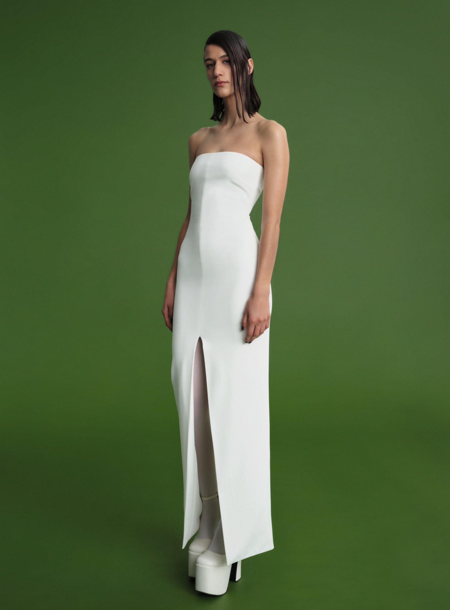 The Bysha Maxi Dress in Cream