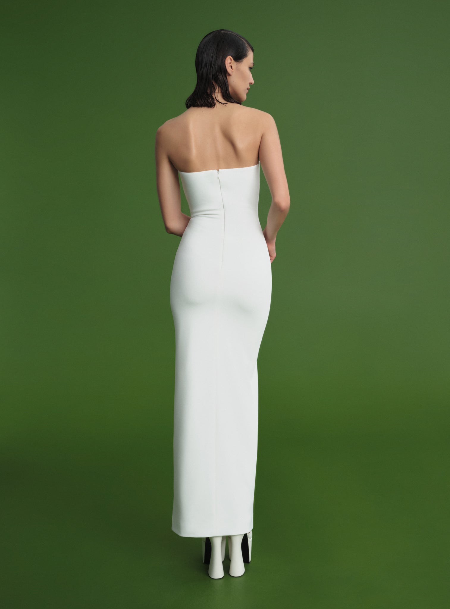 The Bysha Maxi Dress in Cream