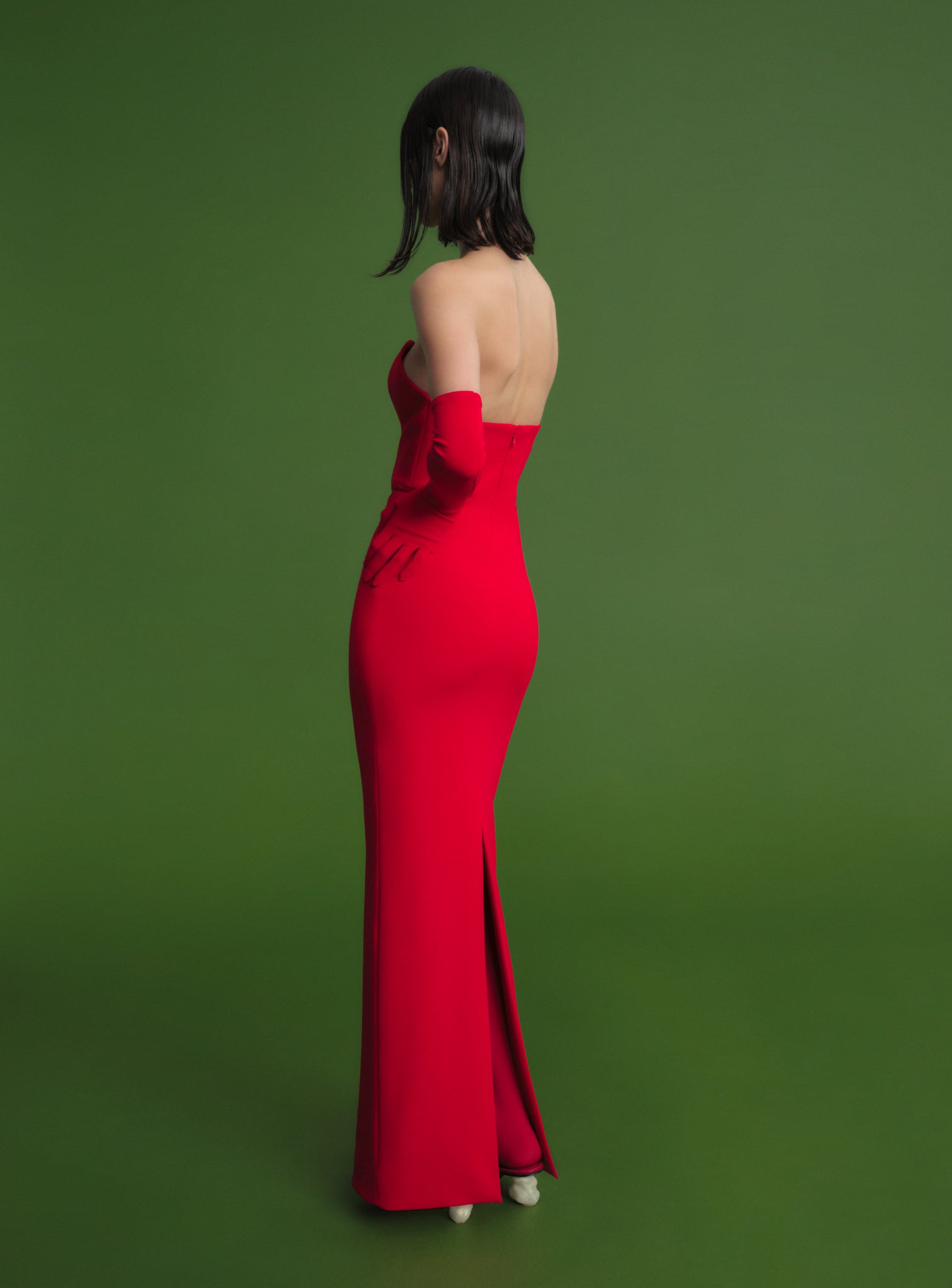 red audrey dress Audrey Tie Back Ruffle Mini Dress Red