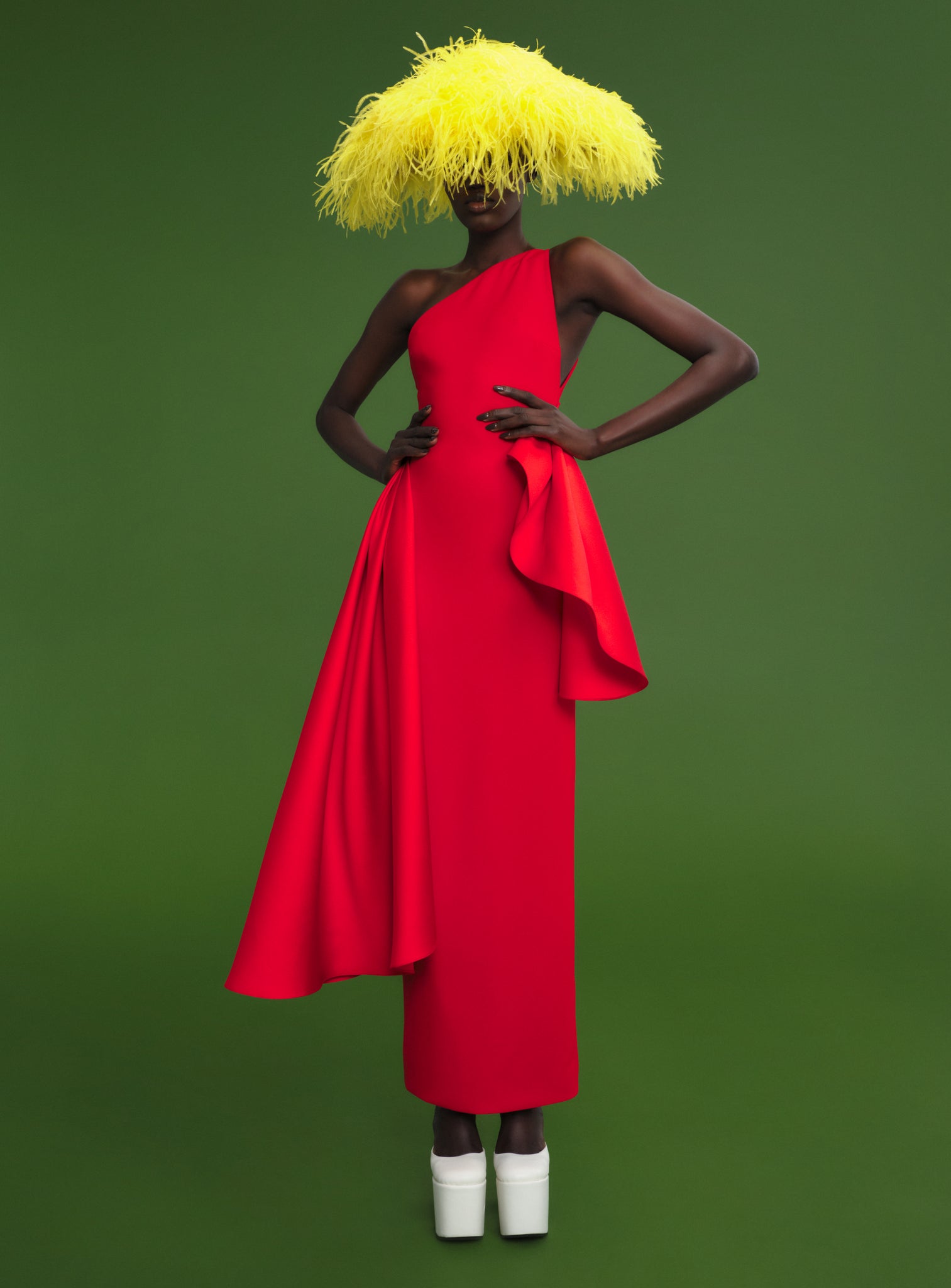 The Calla Maxi Dress in Red