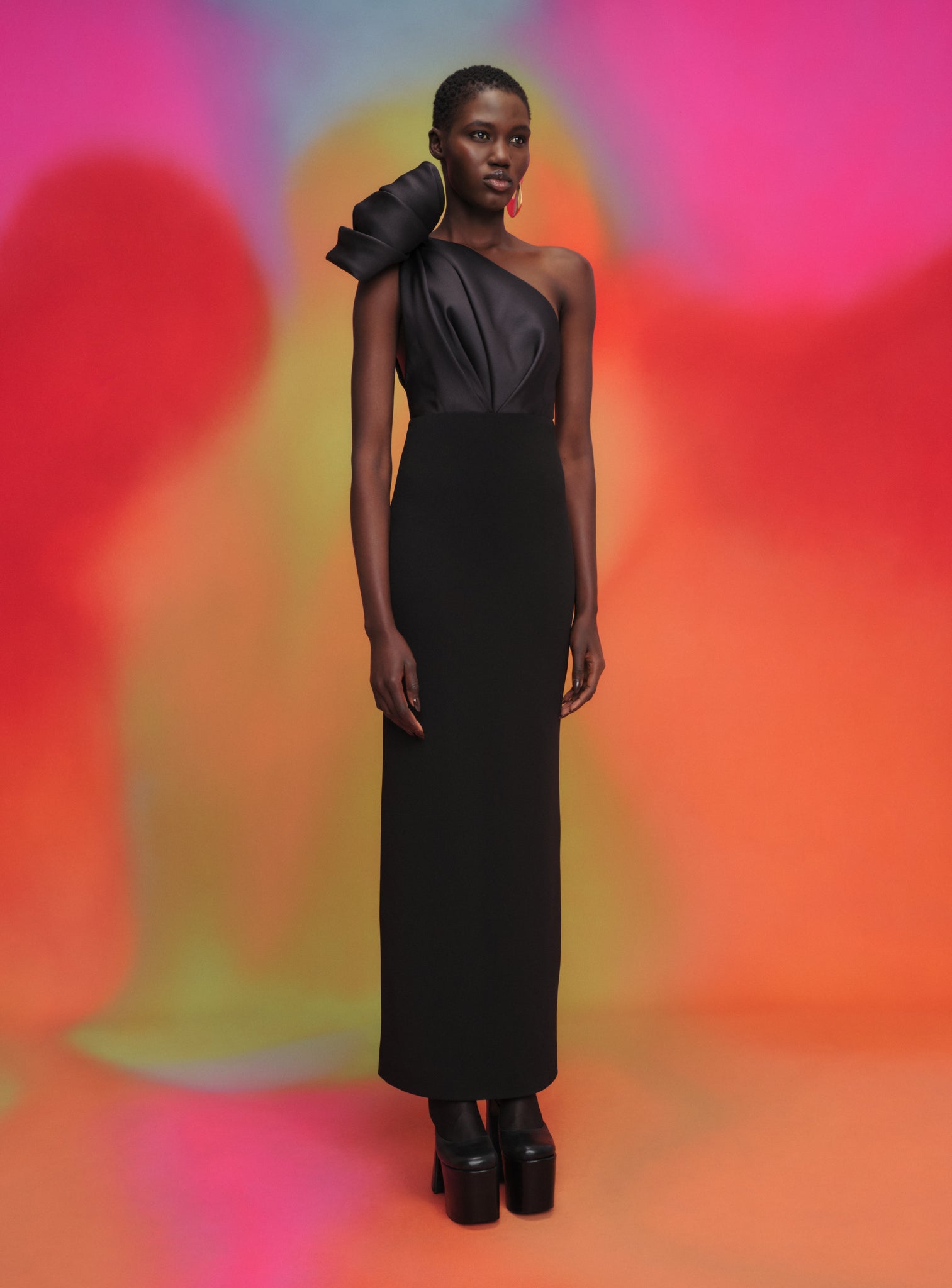 The Rennie Maxi Dress in Black