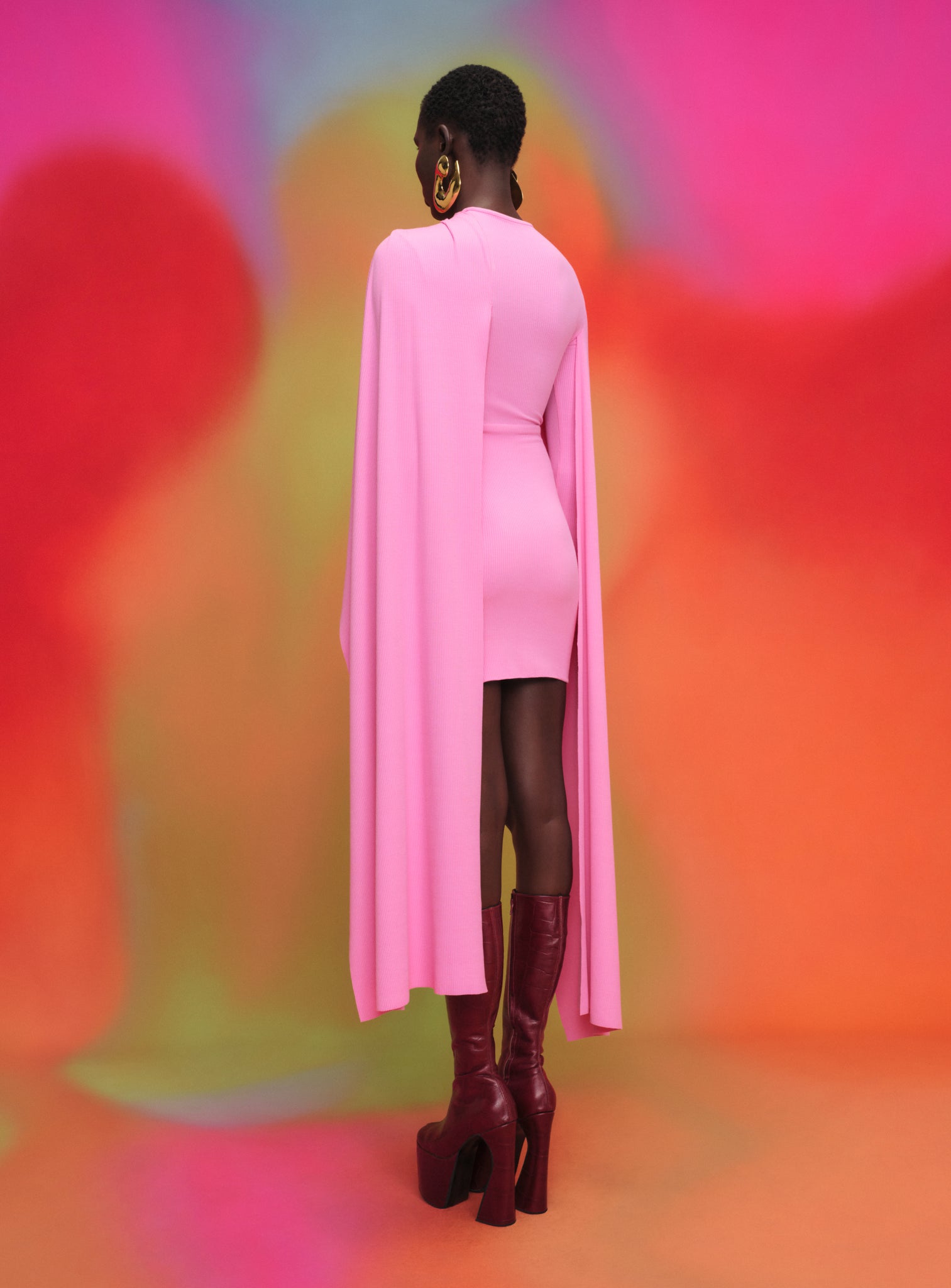 The Leona Mini Dress in Bubblegum
