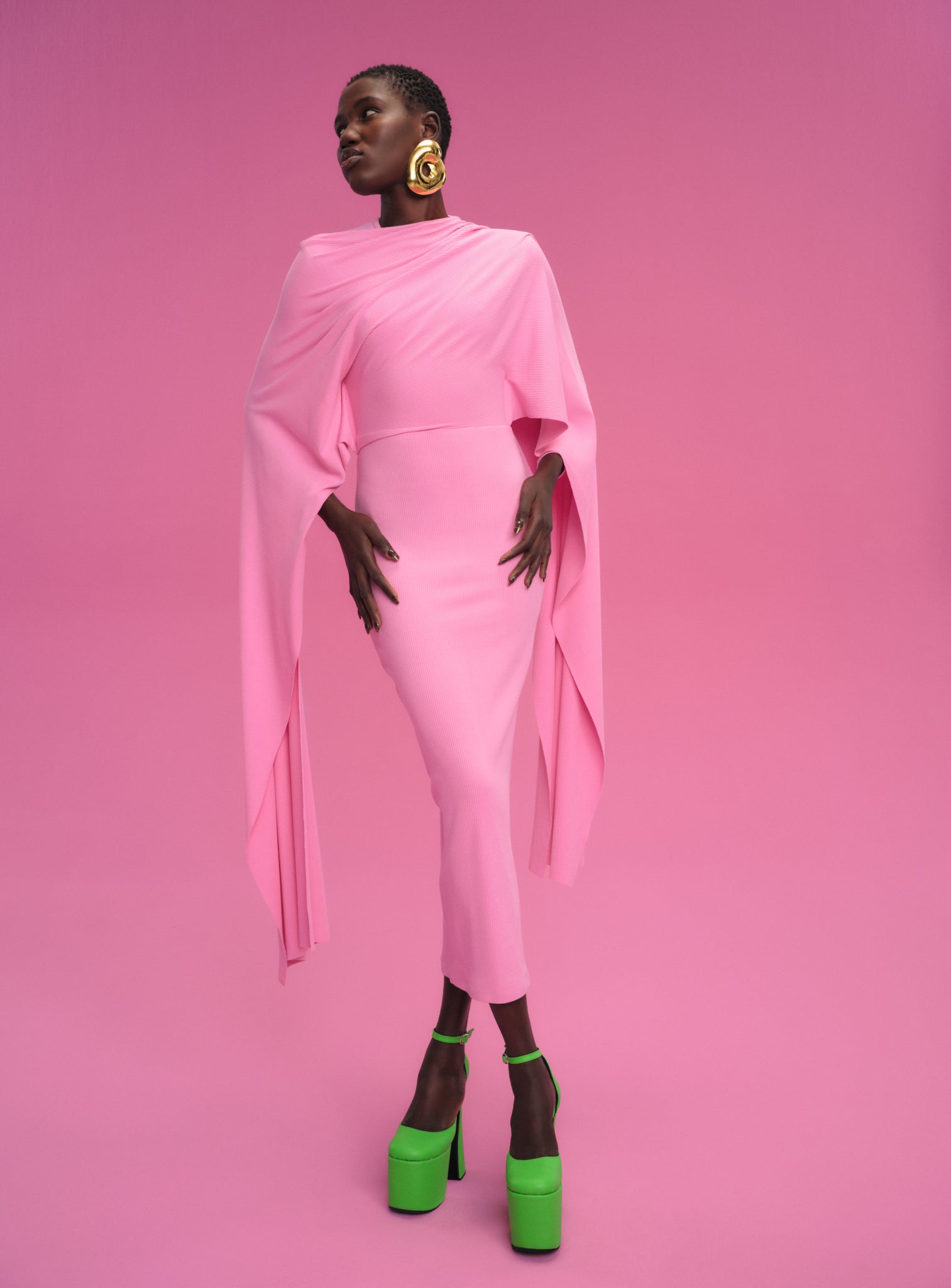 The Tilda Midi Dress in Bubblegum