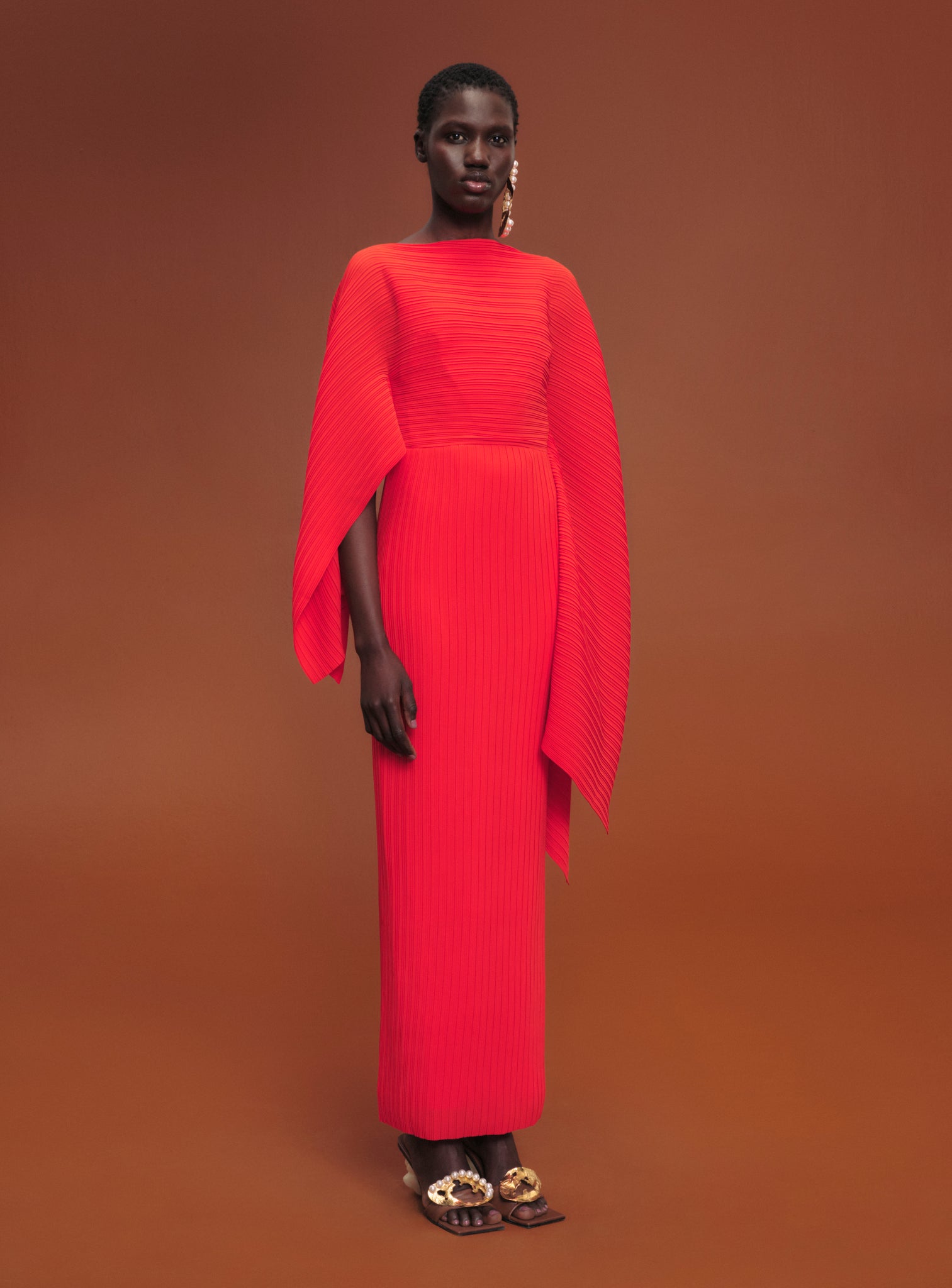 The Adami Maxi Dress in Red