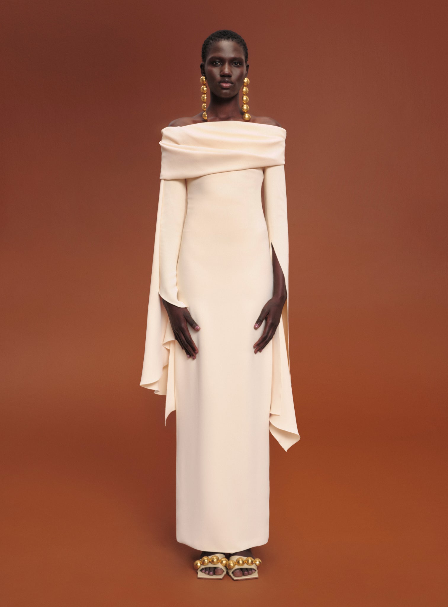 The Arden Maxi Dress in Ivory
