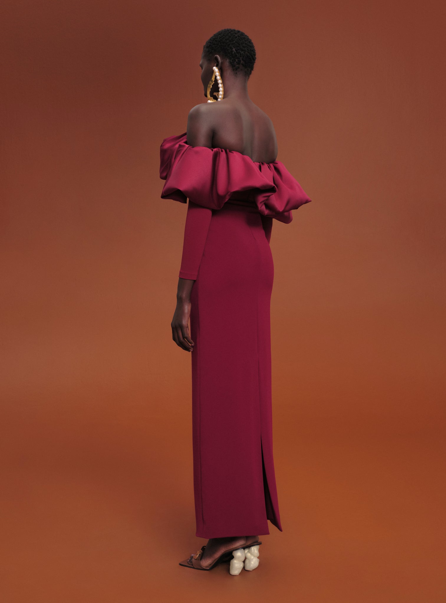 The Elson Maxi Dress in Mulberry